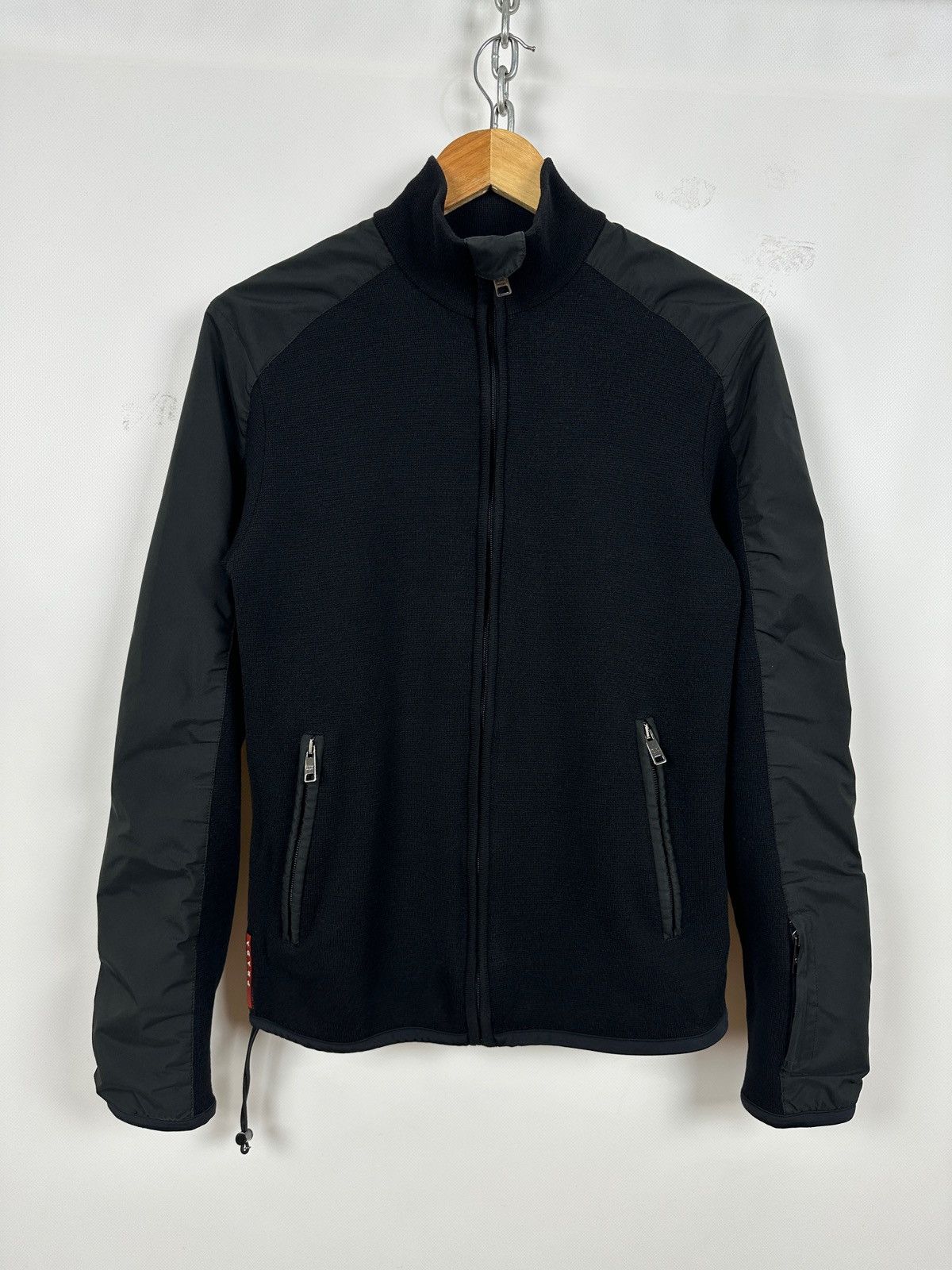 Prada Prada Red Tab Wool/Nylon Technical Knit Full Zip Jacket Size US M / EU 48-50 / 2 - 1 Thumbnail