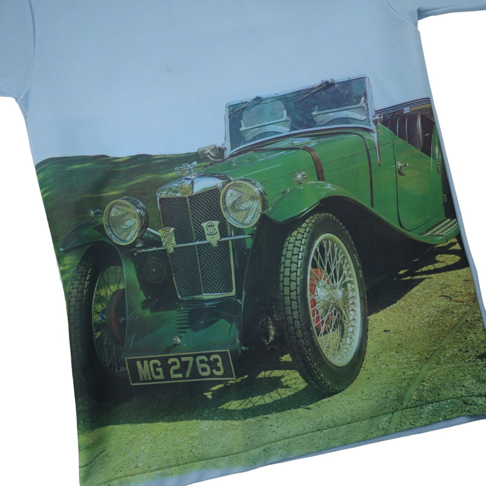 JCPenney × Vintage VTG 70s JC Penney Photorealistic MG Automobile Graphic T Size US M / EU 48-50 / 2 - 3 Thumbnail