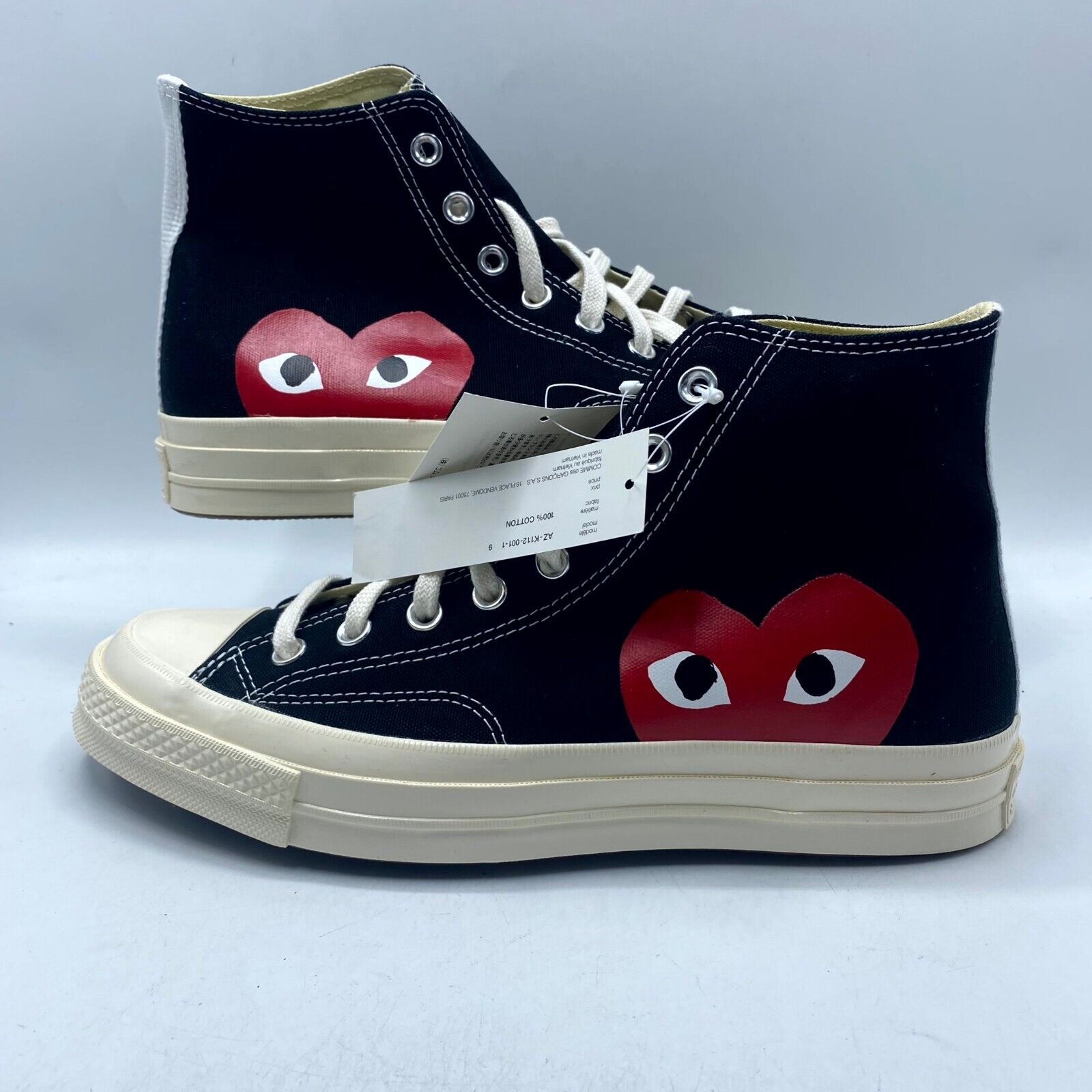 Converse NEW Converse Chuck 70 CDG Sneaker Black White 150204C Size US 9 / EU 42 - 2 Thumbnail