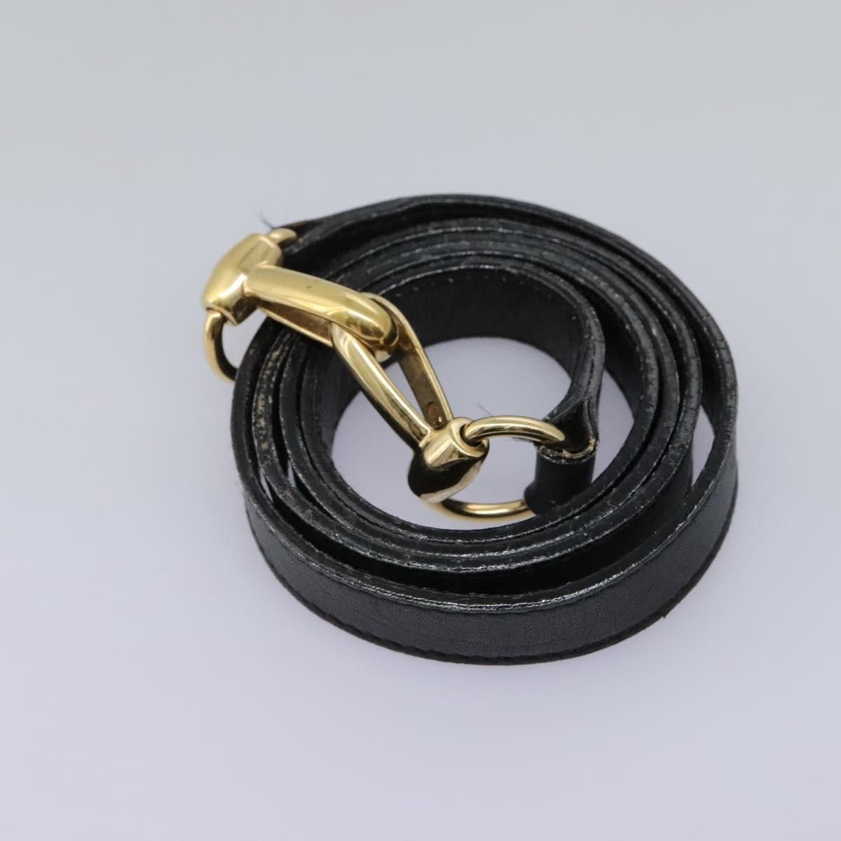 Gucci GUCCI Bamboo Hand Bag Leather Black Gold 000 2122 000 2122 Size ONE SIZE - 21 Thumbnail
