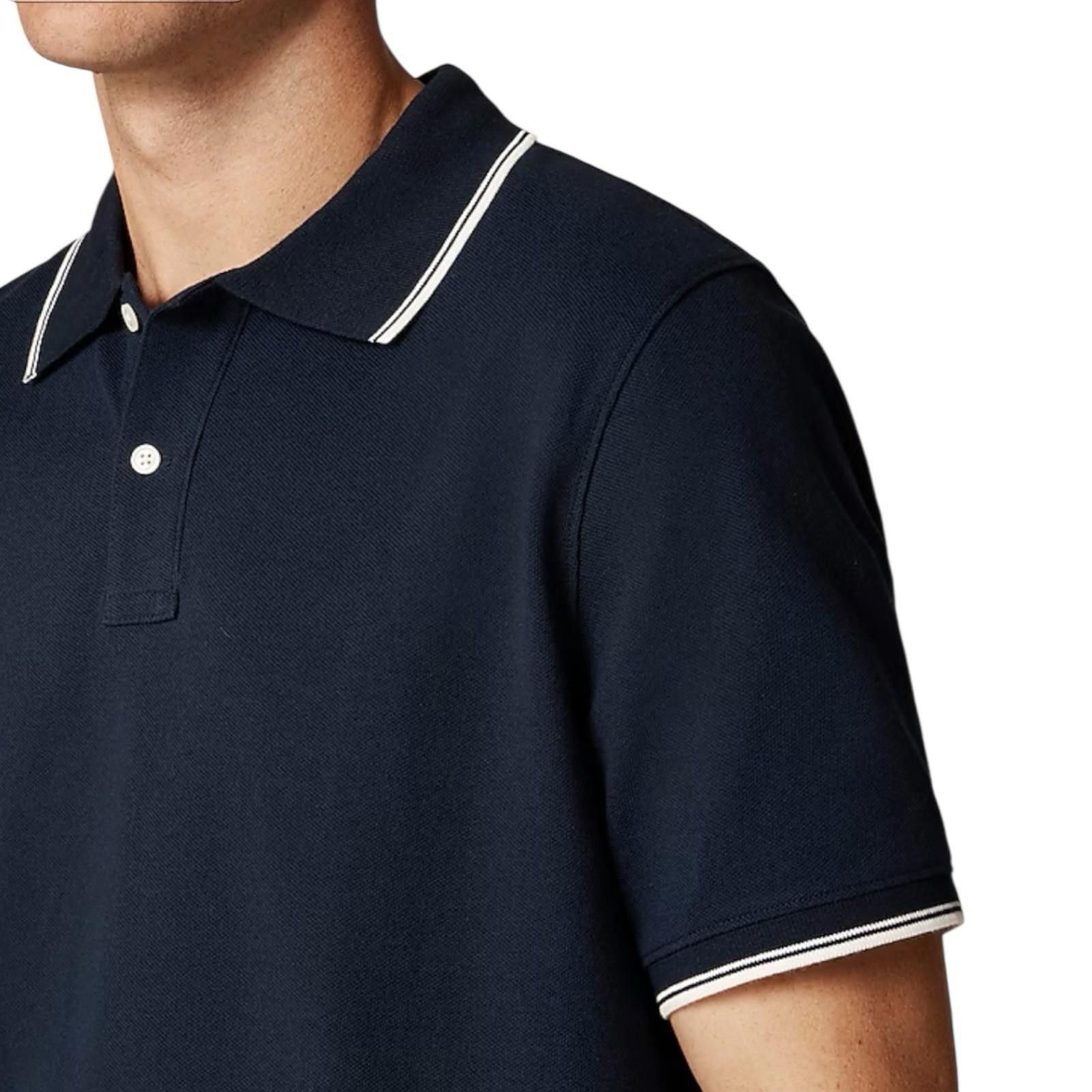 J.Crew J Crew Shirt Mens M Blue Pique Polo Tennis Preppy BE873 Size US M / EU 48-50 / 2 - 1 Thumbnail