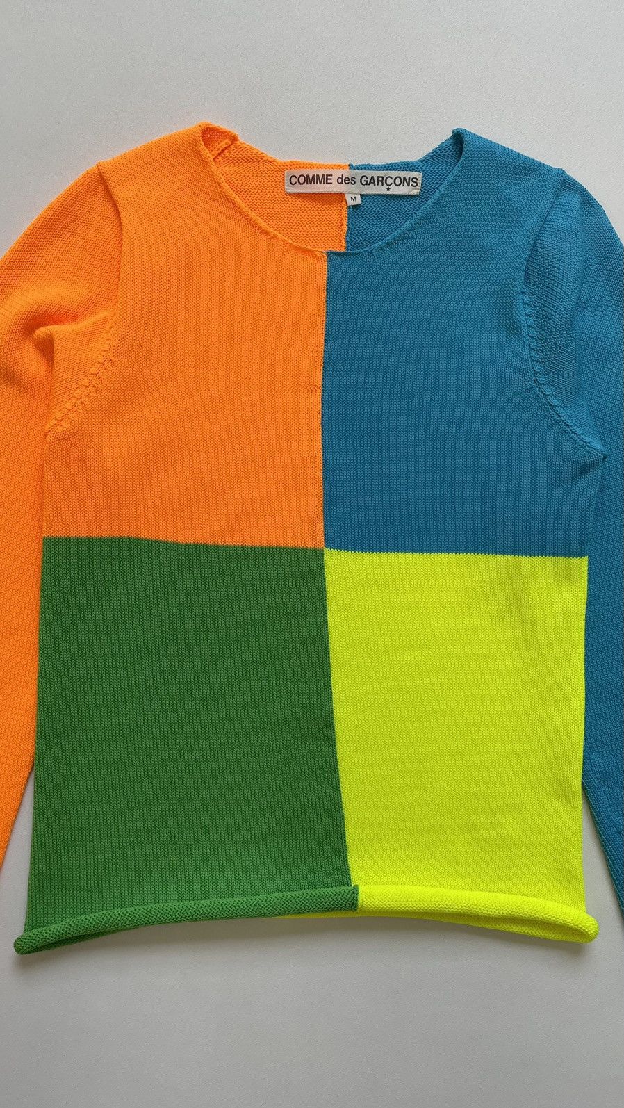 Comme des Garcons A/W 95 ‘Panelled Colour Block’ Knit Sweater Size M / US 6-8 / IT 42-44 - 7 Thumbnail