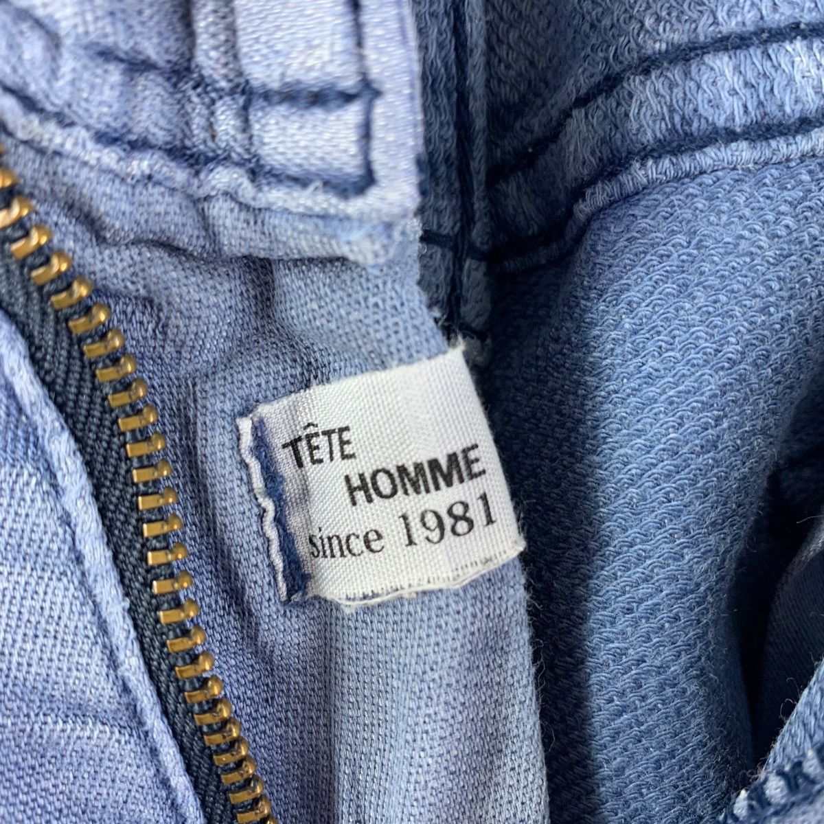 Issey Miyake × Japanese Brand × Tete Homme TETE HOMME issey miyake light blue skinny jeans Size 32" / US 10 / IT 46 - 20 Thumbnail