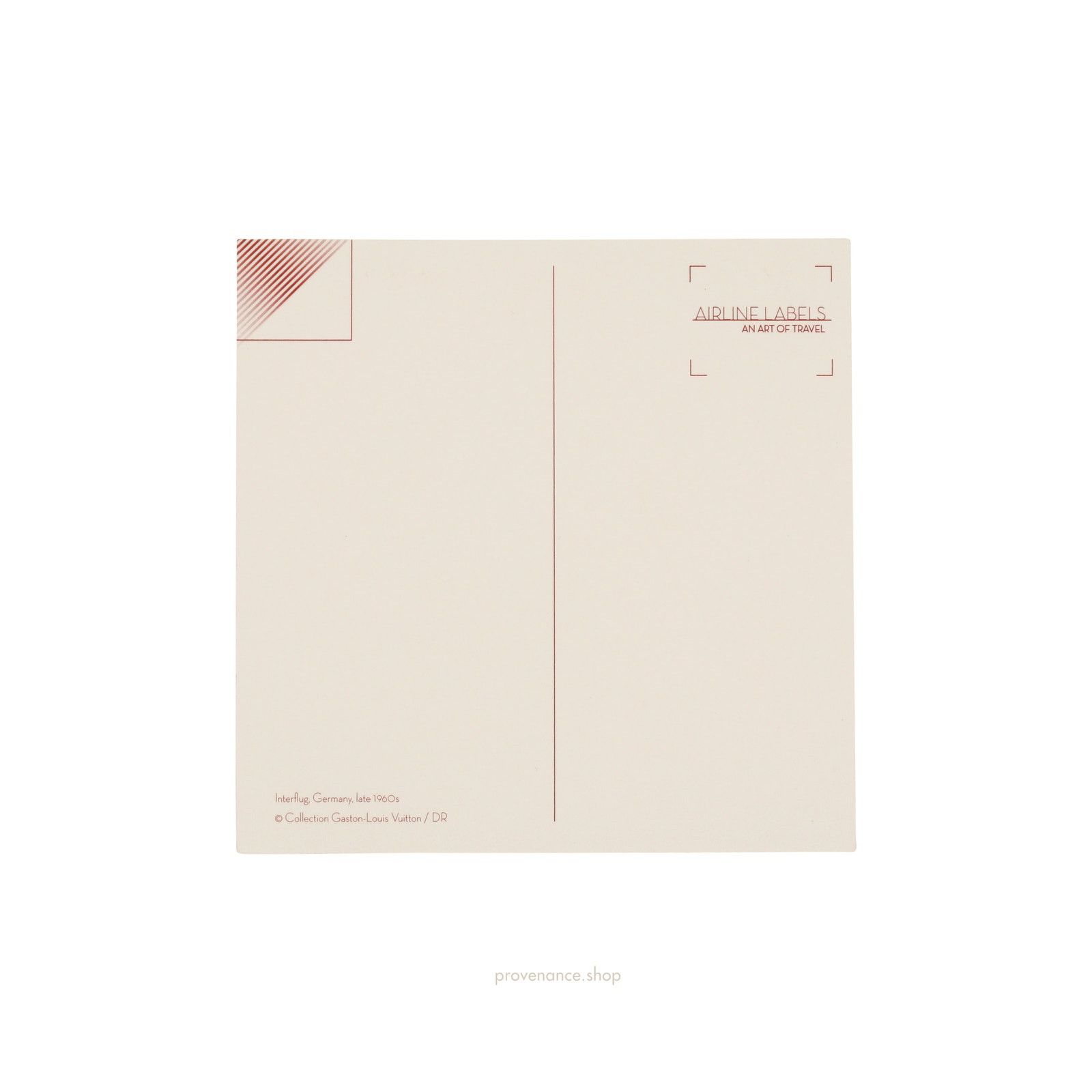 Louis Vuitton 🔴 Louis Vuitton Airline Label Postcard Sticker- INTERFLUG Size ONE SIZE - 2 Thumbnail