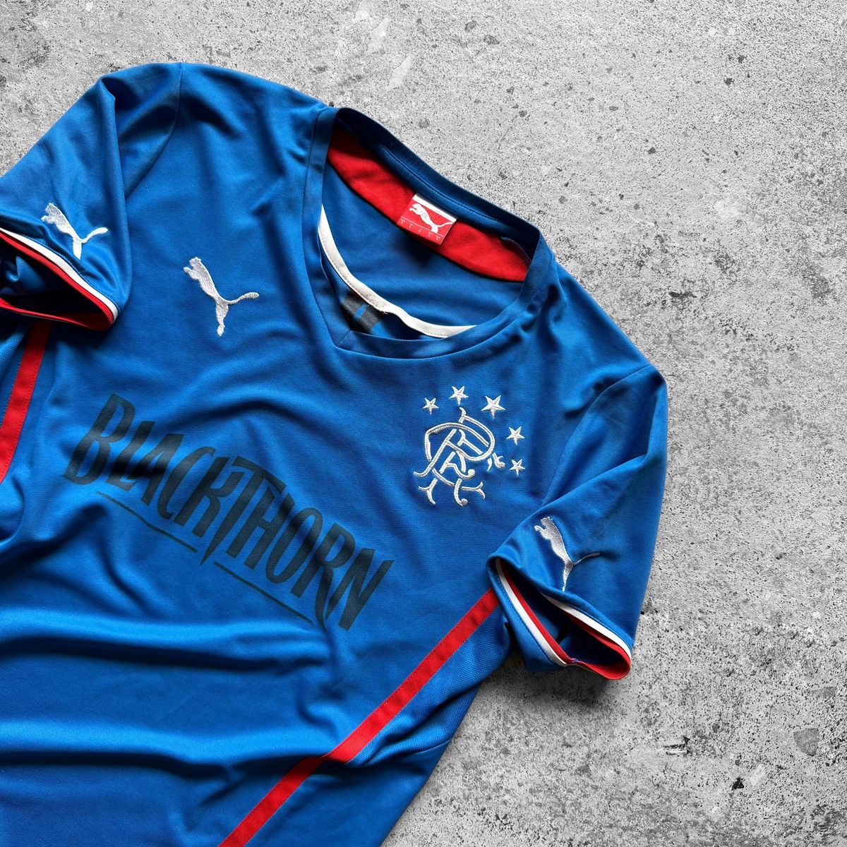 Puma Puma Mens Rangers FC 2013-14 Home Football Jersey T-Shirt Size US S / EU 44-46 / 1 - 3 Thumbnail