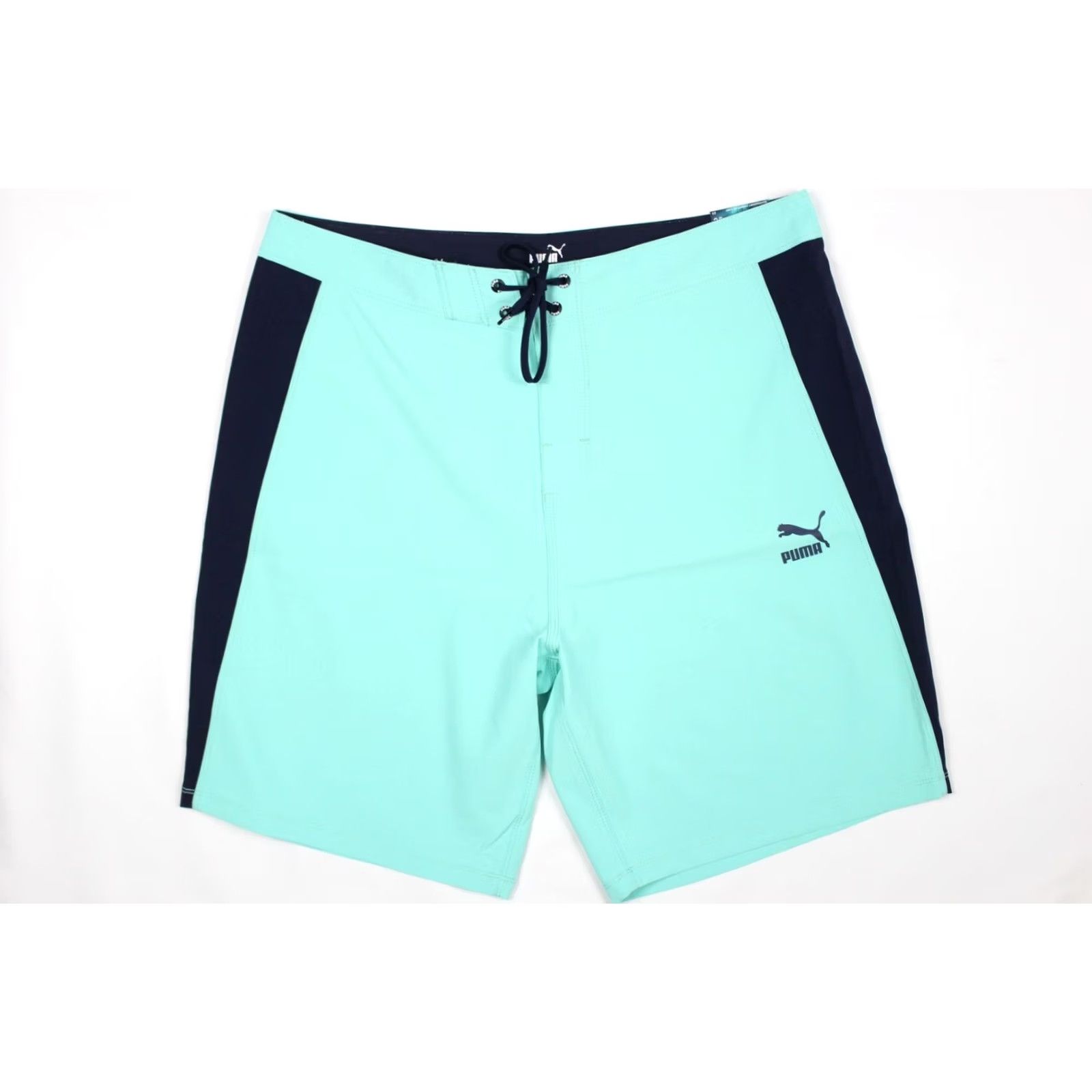 Puma Puma Men's Board Shorts Regular Fit 33 x 9" Inseam Blue Navy Back Pocket Size US 33 - 2 Thumbnail