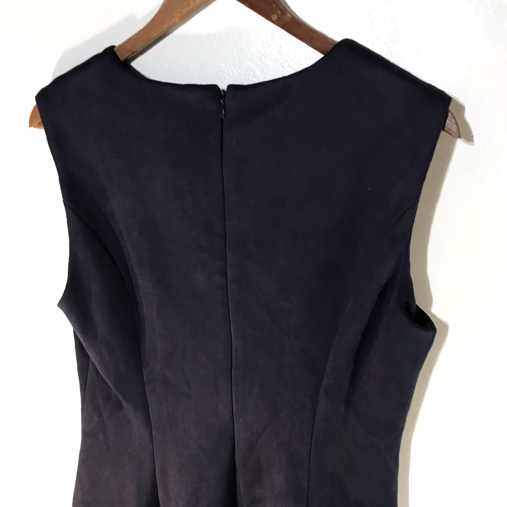 DKNY DKNY Blue Velvet Sleeveless At Knee A-Line Dress Womens Size 10 Size L / US 10 / IT 46 - 6 Thumbnail