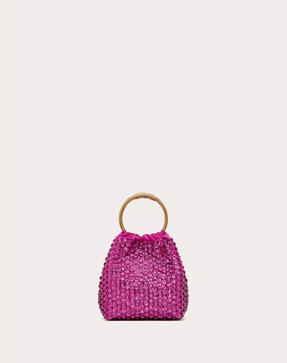 Valentino oc11z0725 Size:OS/Secrets Embroidered Bucket Bag in Pink Size ONE SIZE - 3 Thumbnail