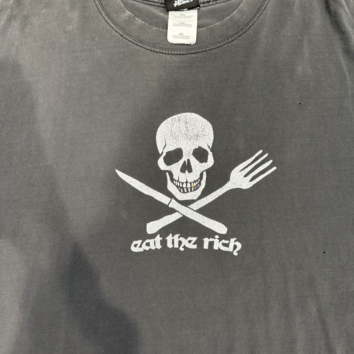 No Fear No Fear Eat the Rich Grey Vintage Tee Size US XXL / EU 58 / 5 - 2 Thumbnail