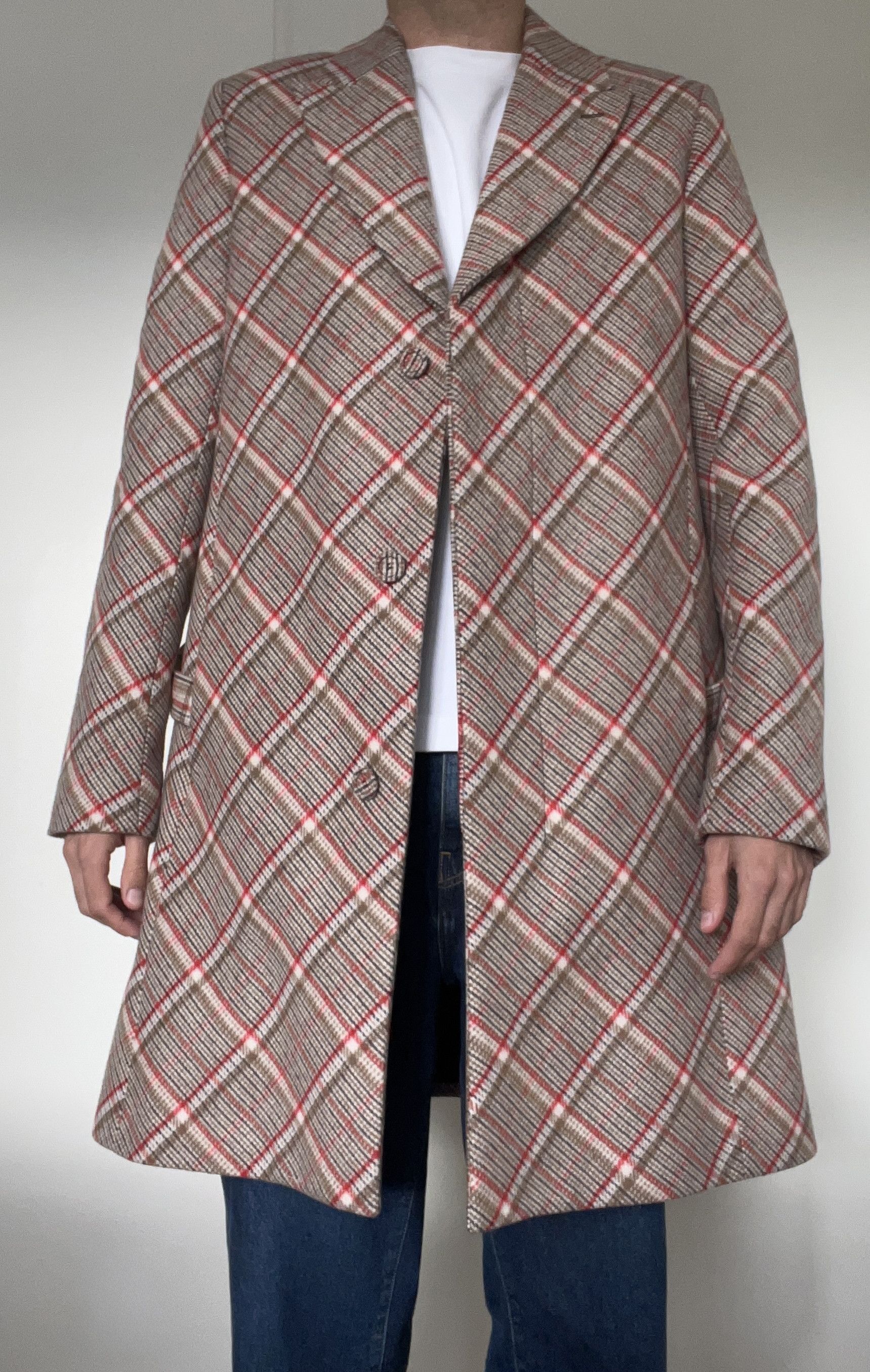 Dior Dior Men's Homme Tailored Check Checkered print wool coat. Size US M / EU 48-50 / 2 - 3 Thumbnail