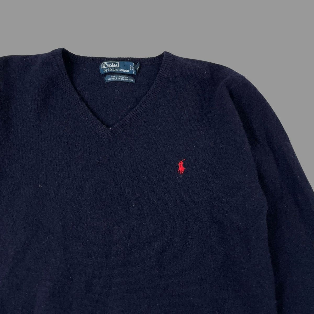 Polo Ralph Lauren Vintage polo Ralph Lauren wool v neck sweater Size US XL / EU 56 / 4 - 3 Thumbnail