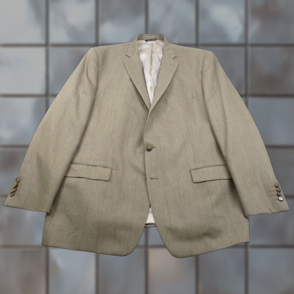 Ralph Lauren Ralph Lauren Blazer Mens 50 Long Brown Wool Silk Herringbone Sport Coat Dillard's Size 50R - 1 Thumbnail