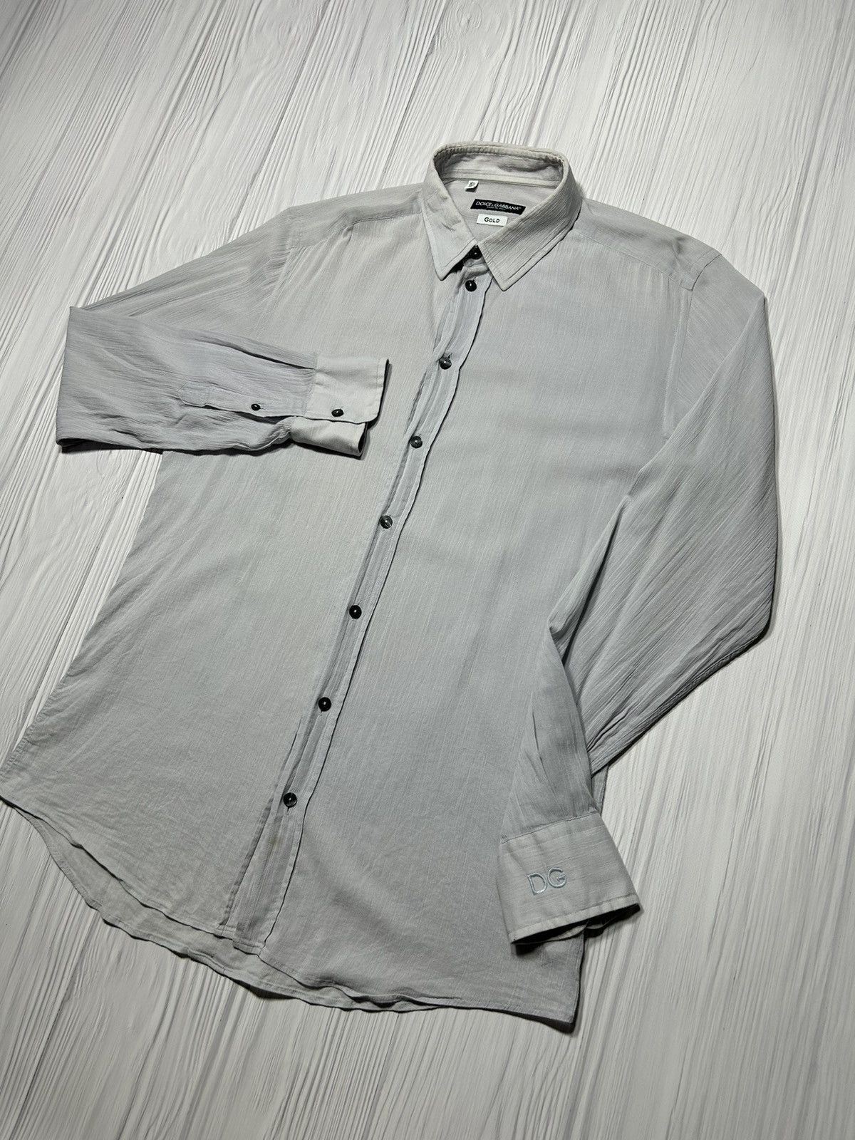 Dolce & Gabbana Dolce Gabbana GOLD Light Shirt Size 16 1/2 - 42 Size US L / EU 52-54 / 3 - 2 Thumbnail