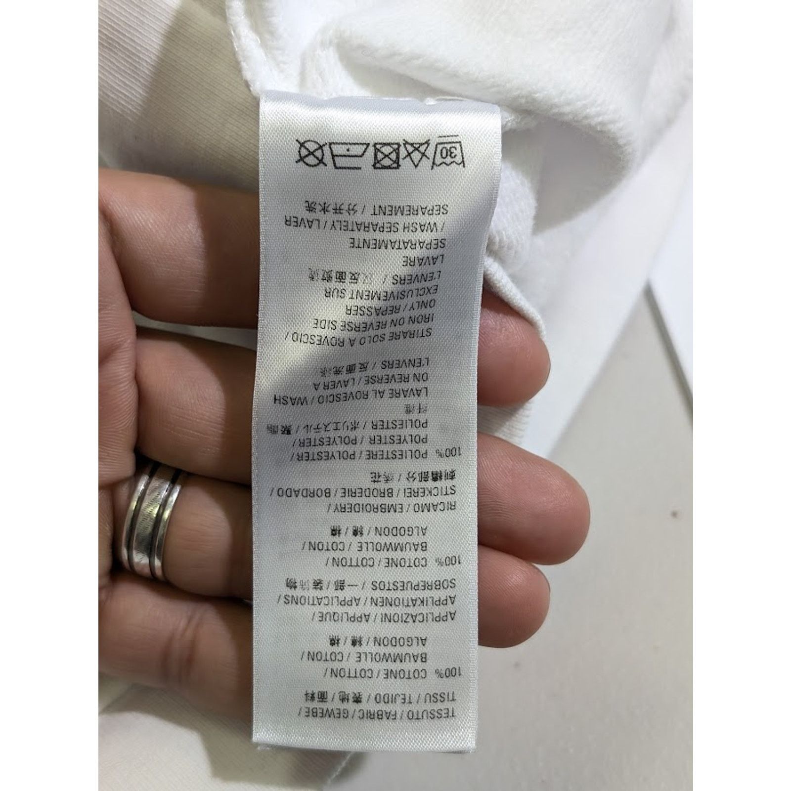Balenciaga o1rshd1 Paris Balenciaga Logo Hoodie in White Size US XL / EU 56 / 4 - 15 Thumbnail