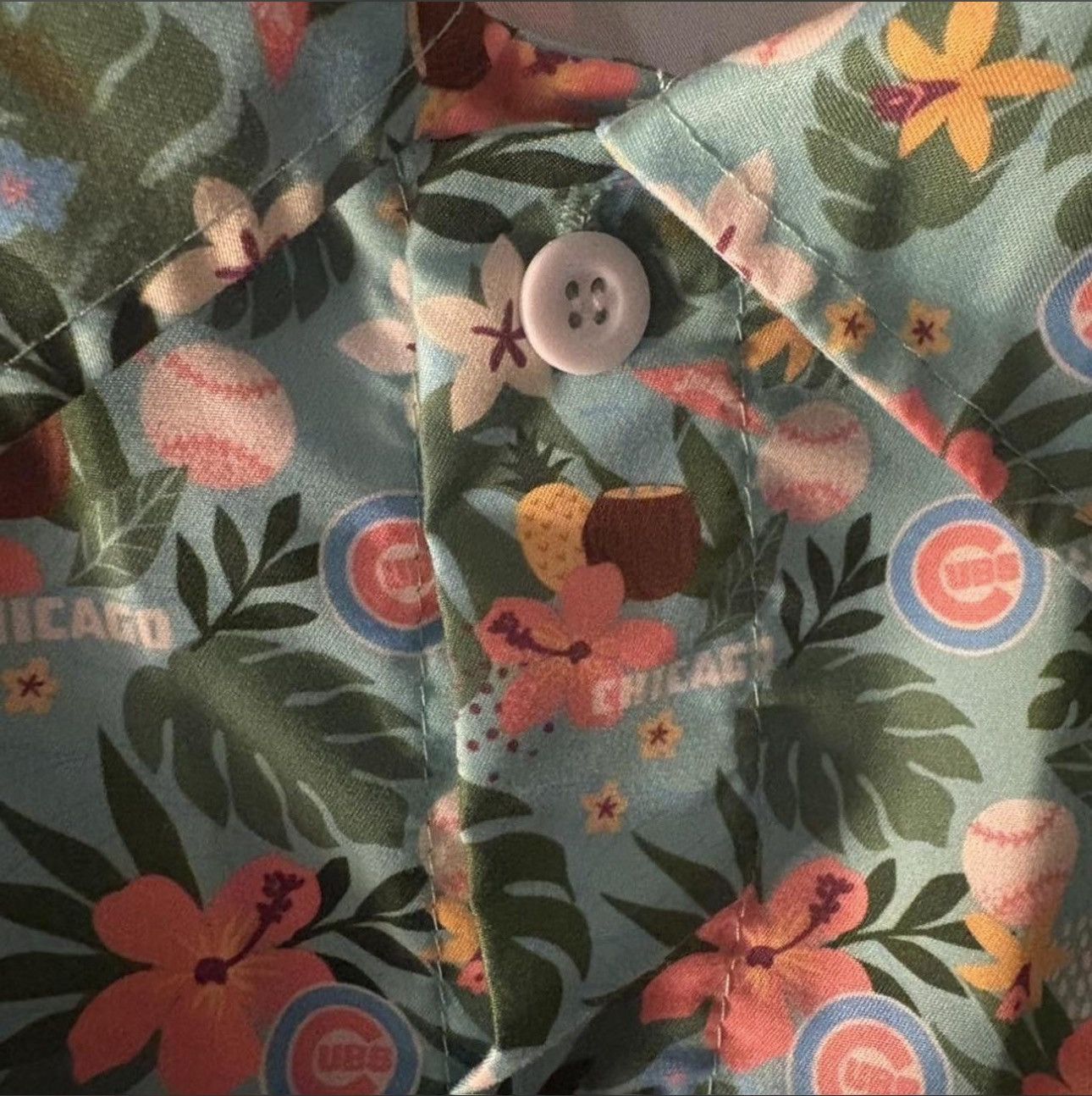 Other BDA Sports X Jim Beam Chicago Cubs Floral Hawaiian Shirt Size US XL / EU 56 / 4 - 6 Thumbnail