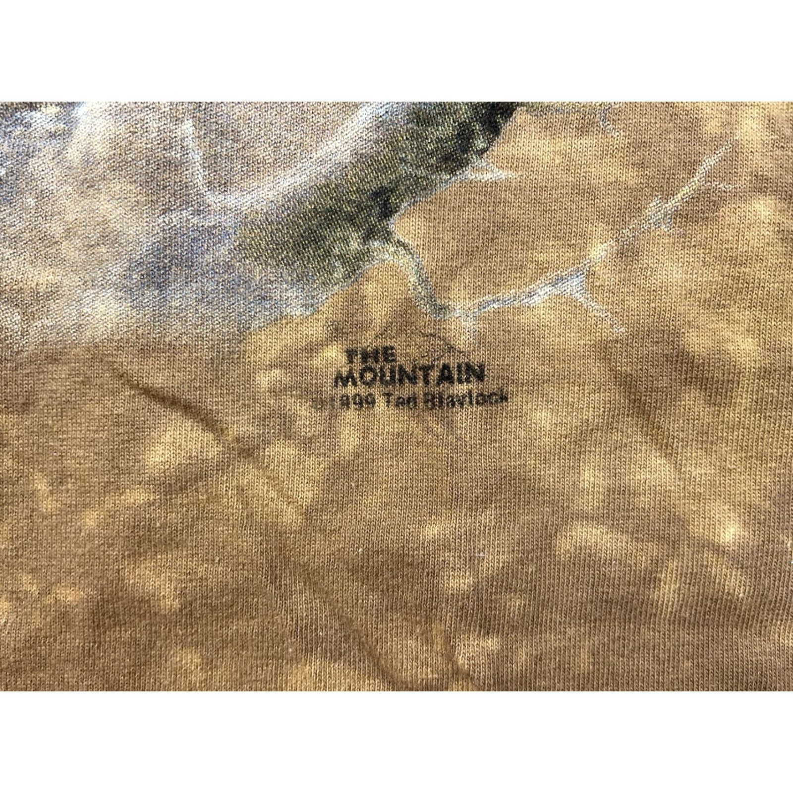 The Mountain VINTAGE The Mountain T-Shirt Brown XS? XL? The Mountain Train Nature Tie Dye Crew Neck Short Sleeve Men 90s USA Made Eagle Graphic Print Cotton Size US XL / EU 56 / 4 - 2 Thumbnail