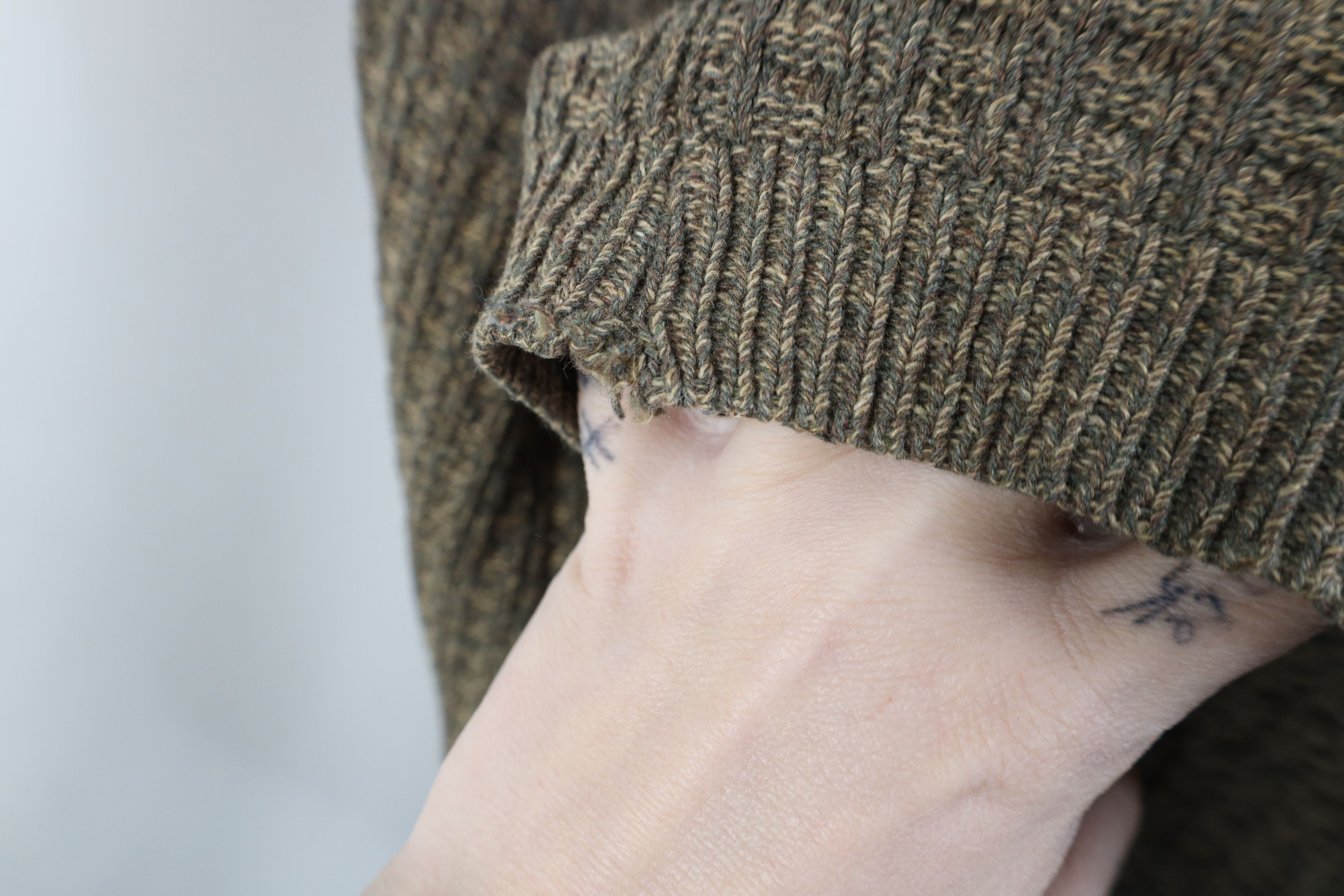 Vintage Vintage 90s Streetwear Cotton Blend Knit Henley Sweater Size US XL / EU 56 / 4 - 8 Thumbnail