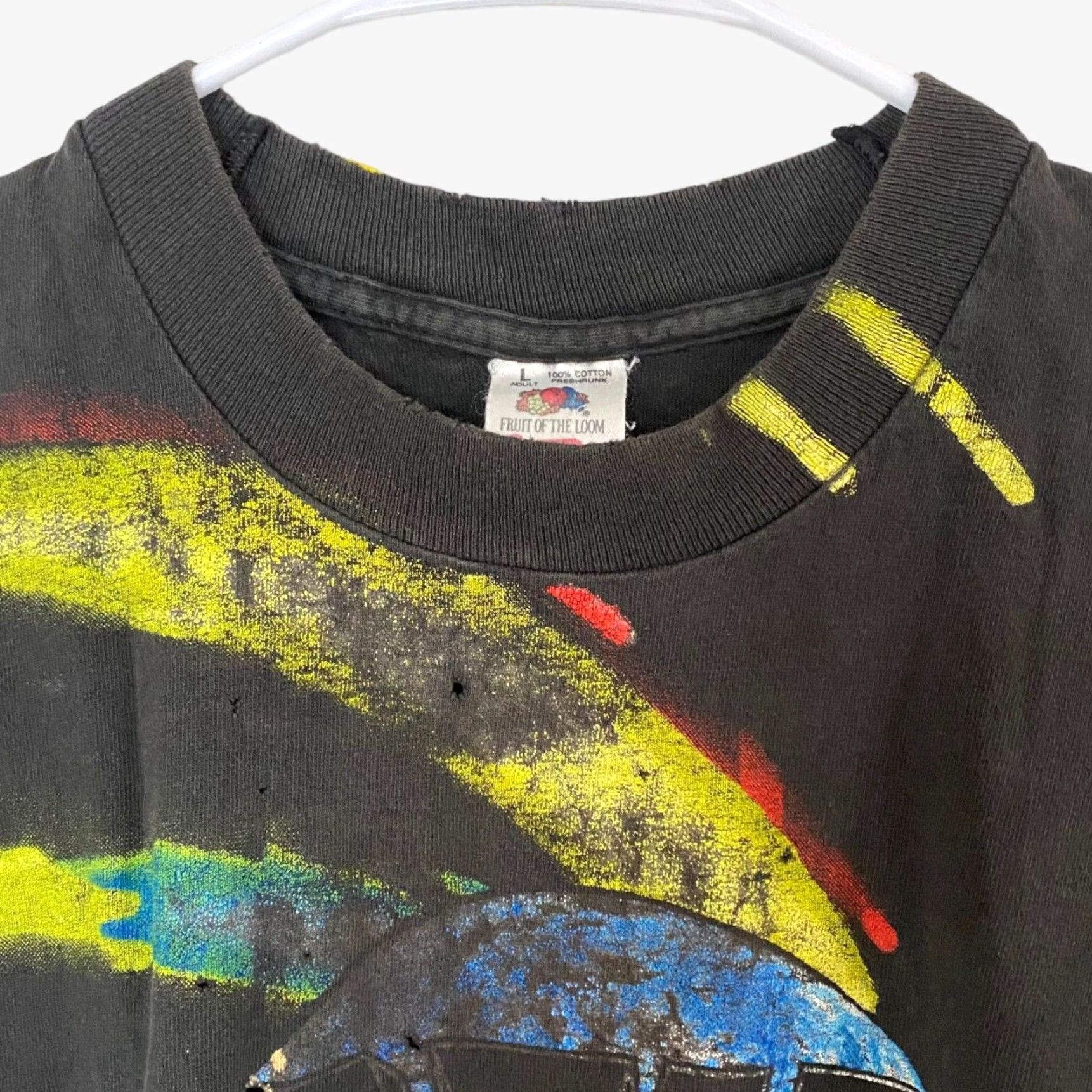 Fruit Of The Loom VINTAGE 1993 Van Halen Live U.S Tour Concert Rock Band T Shirt Mens Large L USA Size US L / EU 52-54 / 3 - 4 Thumbnail