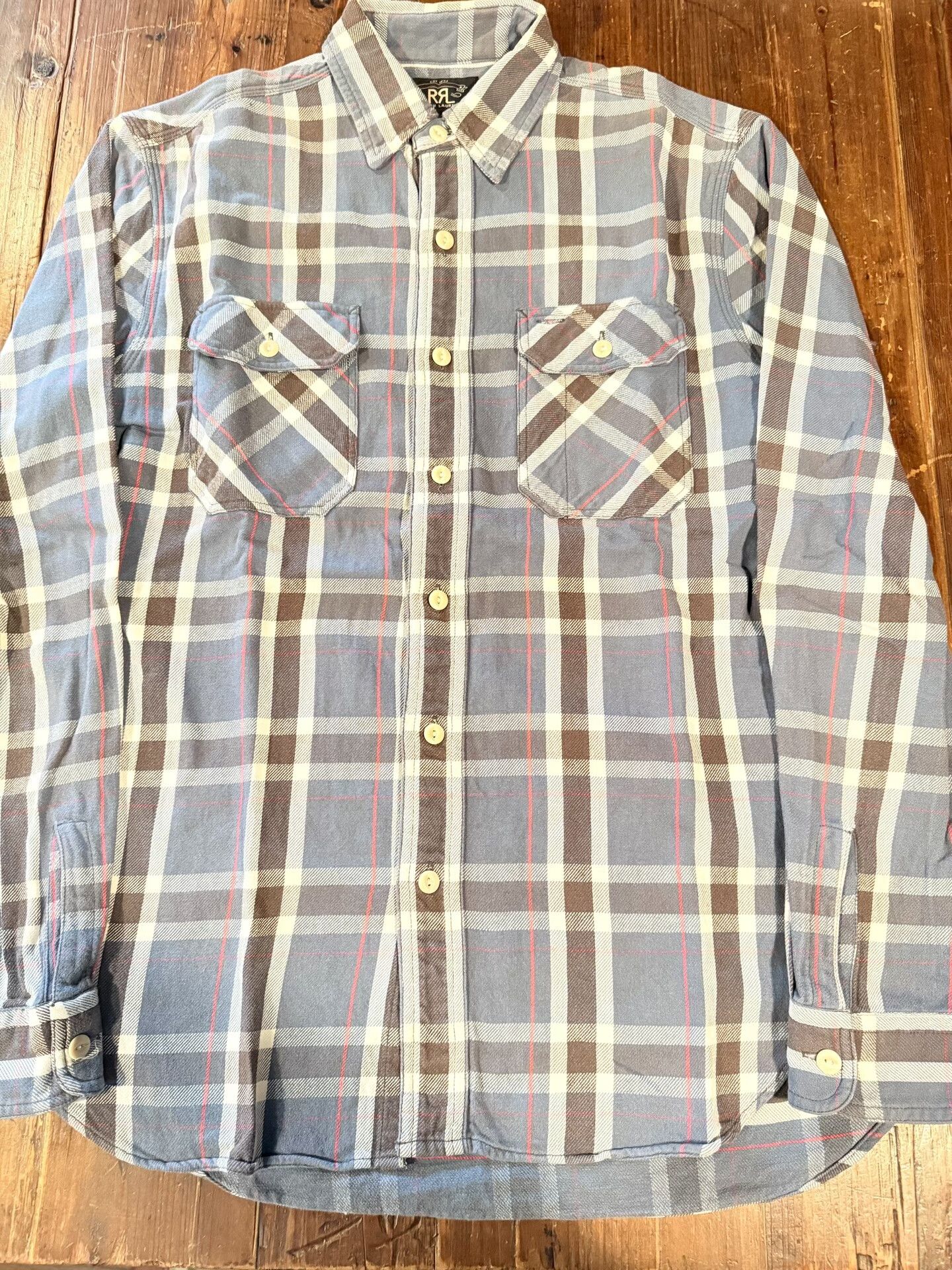 RRL Ralph Lauren RRL Ralph Lauren Plaid Long-Sleeve Shirt Size US S / EU 44-46 / 1 - 1 Thumbnail