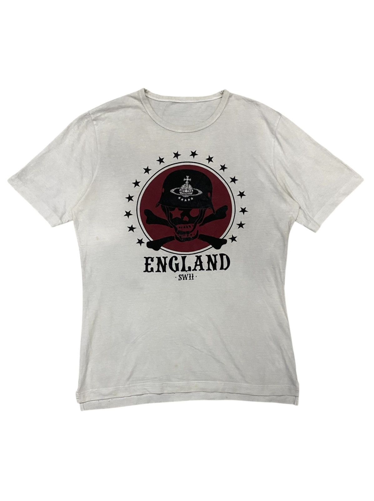 AW13 Orb logo Cross Bone Skull England UK tee