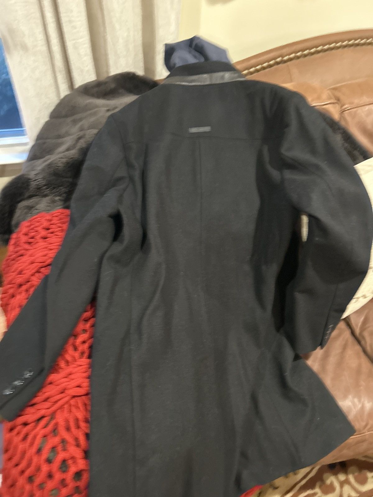 Vince Camuto Vince Camuto Black Wool-Blend Car Coat with Hooded Bib Size US M / EU 48-50 / 2 - 9 Thumbnail
