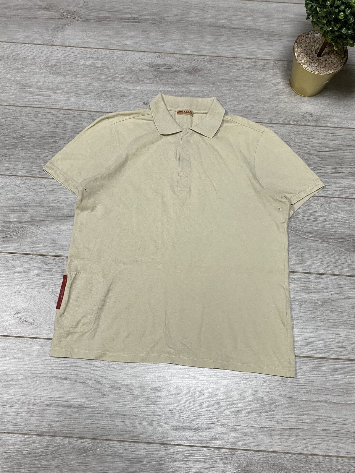 Prada Prada red tab pocket vintage polo Size US M / EU 48-50 / 2 - 2 Thumbnail