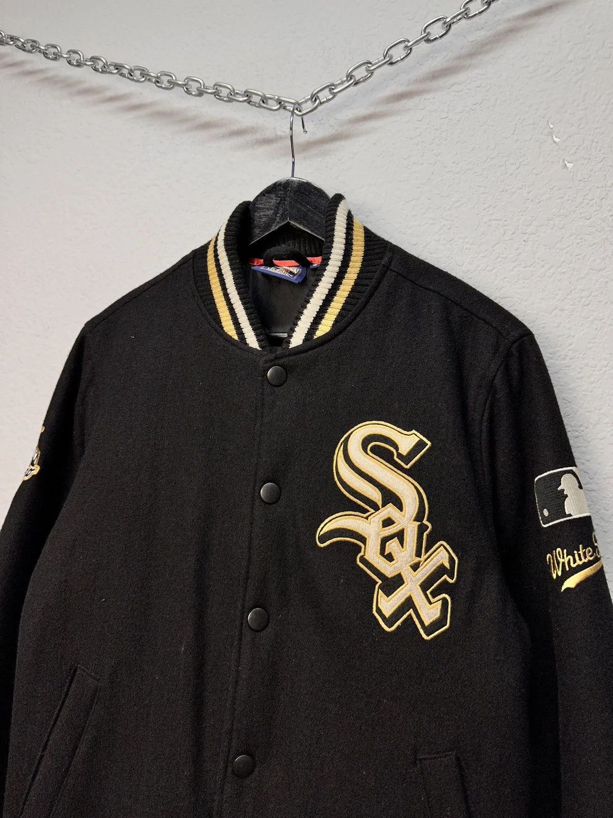 Vintage Whitesox Cooperstown Majestic Varsity Bomber MLB Wool Jacket Size US S / EU 44-46 / 1 - 5 Thumbnail