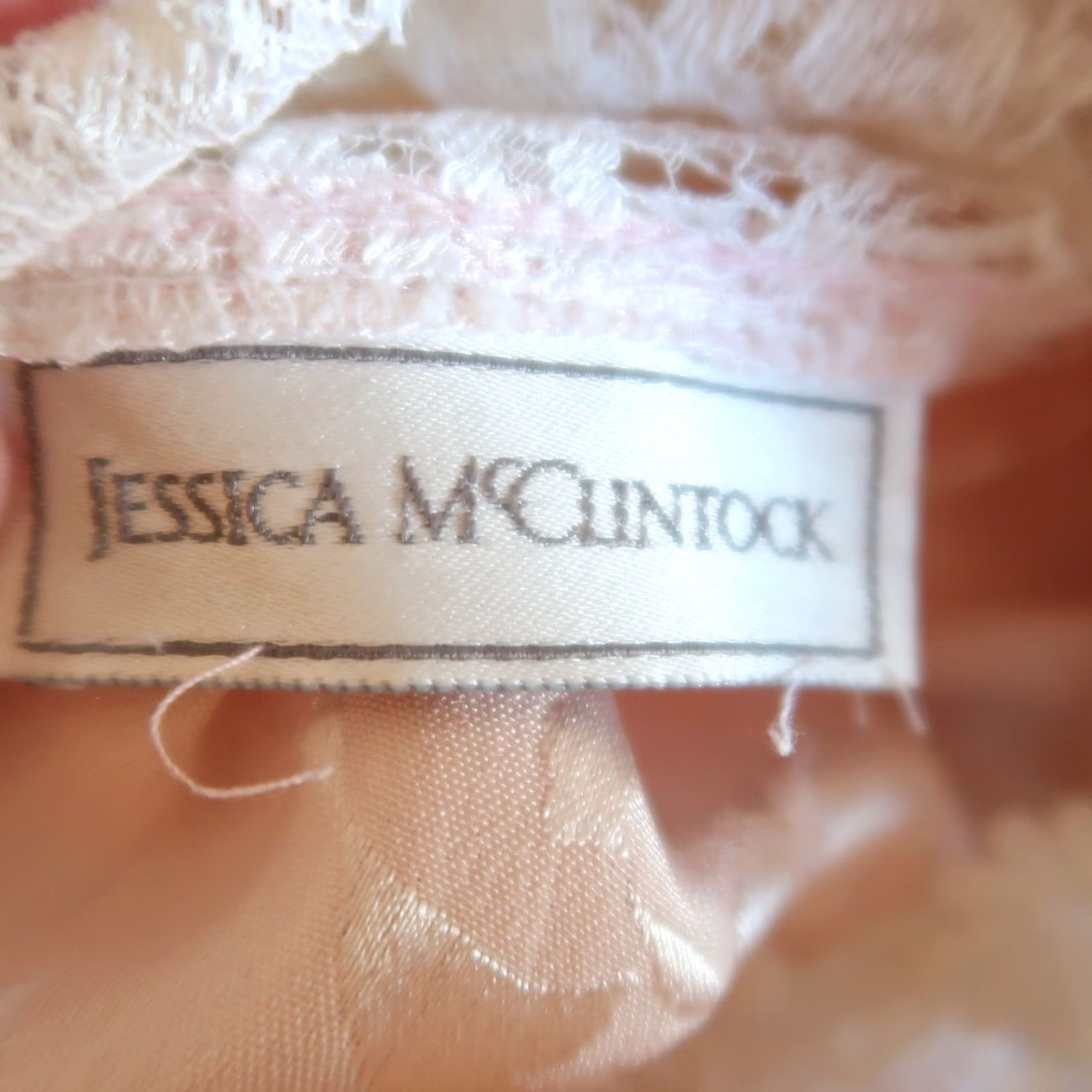 Jessica McClintock VINTAGE Jessica McClintock Pink Floral Satin White Lace Long Party Dress S Women Long Maxi Ball Gown 80s Girls/ Womens Size S / US 4 / IT 40 - 7 Thumbnail