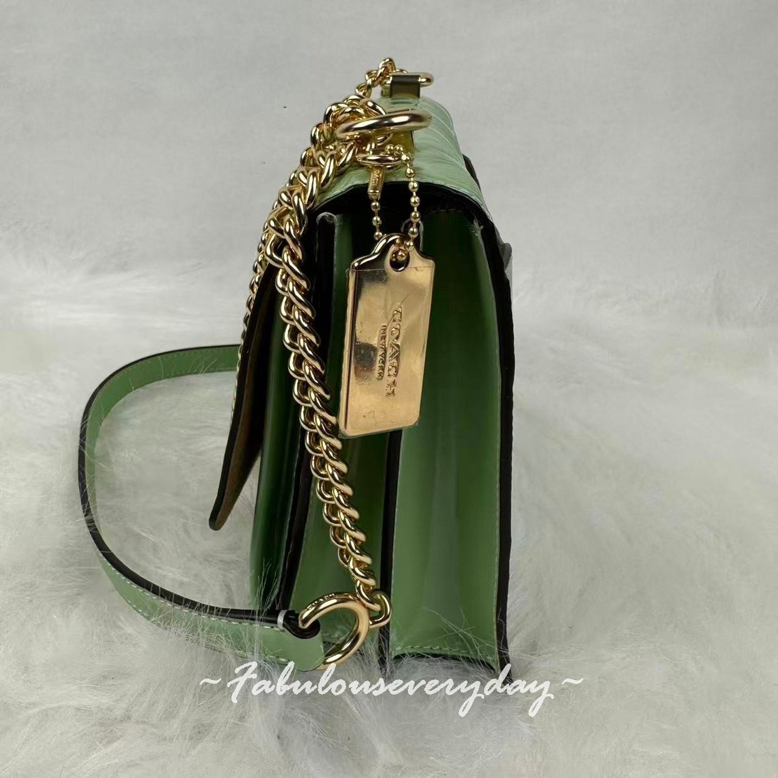 Coach Coach Klare Crossbody Bag Signature Leather/Gold/Pale Green Size ONE SIZE - 2 Thumbnail