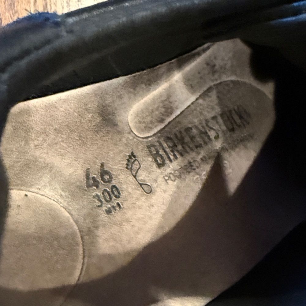 Birkenstock Birkenstock Men's 13/13.5/46L Black Leather Sneakers Size US 13 / EU 46 - 2 Thumbnail