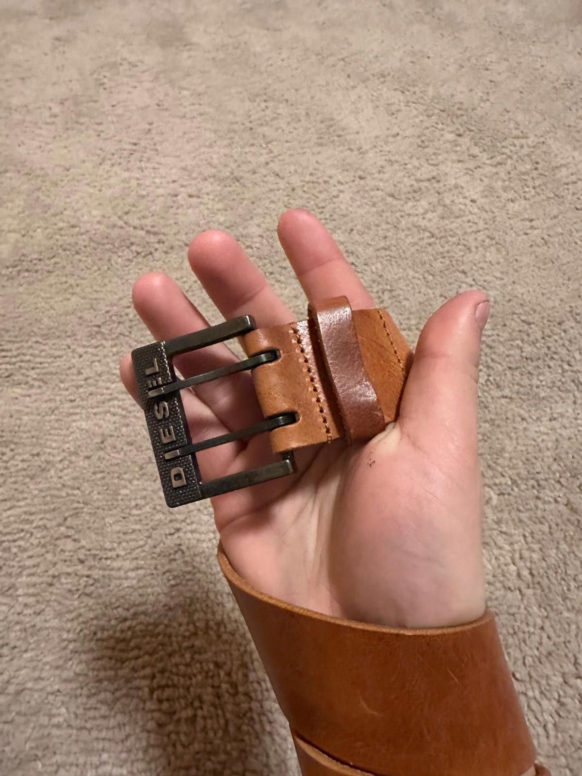 Diesel Diesel Leather Belt Brown Sz 85 Size ONE SIZE - 2 Thumbnail