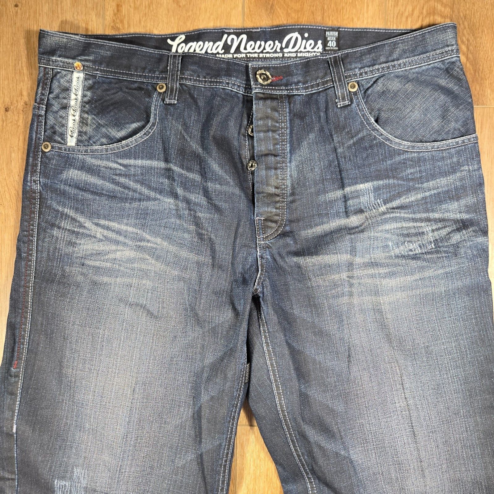 Parish Nation Parish Nation Y2K Jeans 40x34 Whiskered Hip Hop Streetwear Size US 40 / EU 56 - 3 Thumbnail