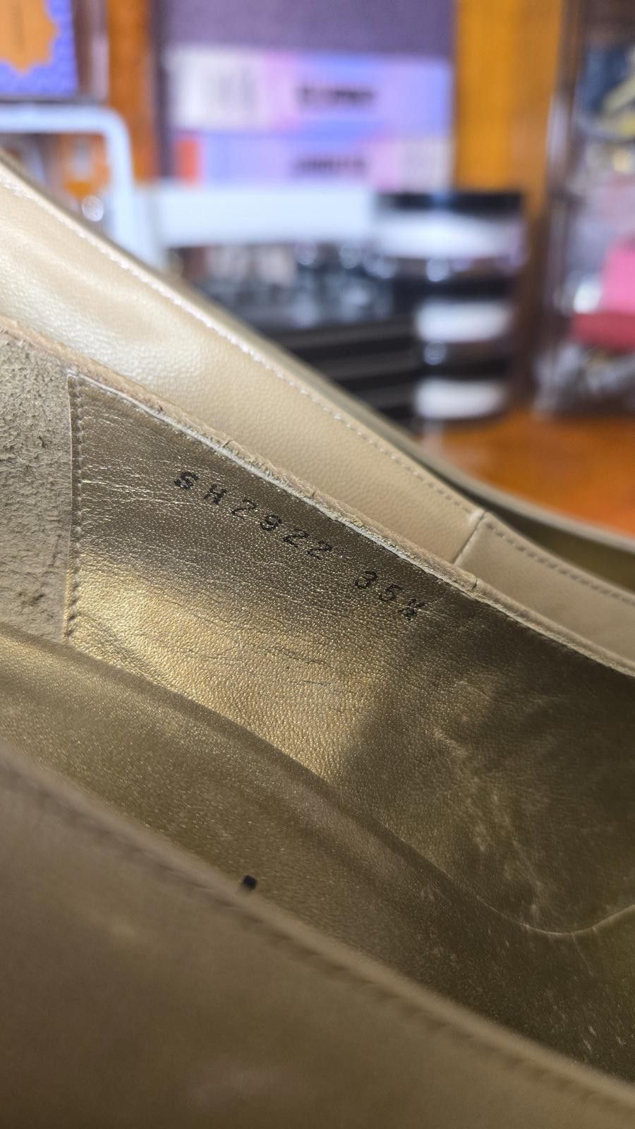 Other Yves Saint Laurent Paris Taupe Leather Bow Pumps Size US 7.5 / IT 37.5 - 4 Thumbnail