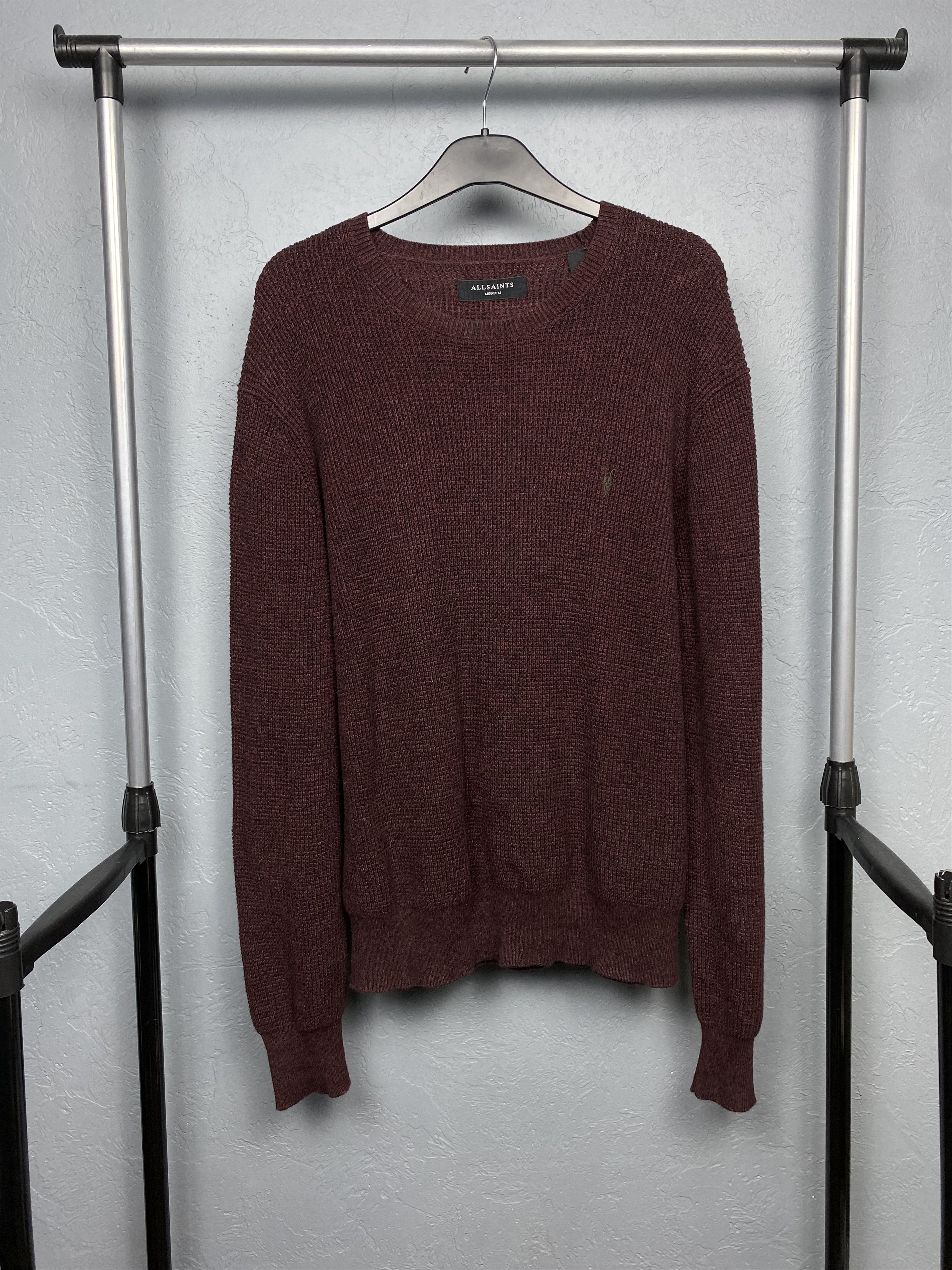 Allsaints Vintage Rias Crew Neck Mens Knit Sweater