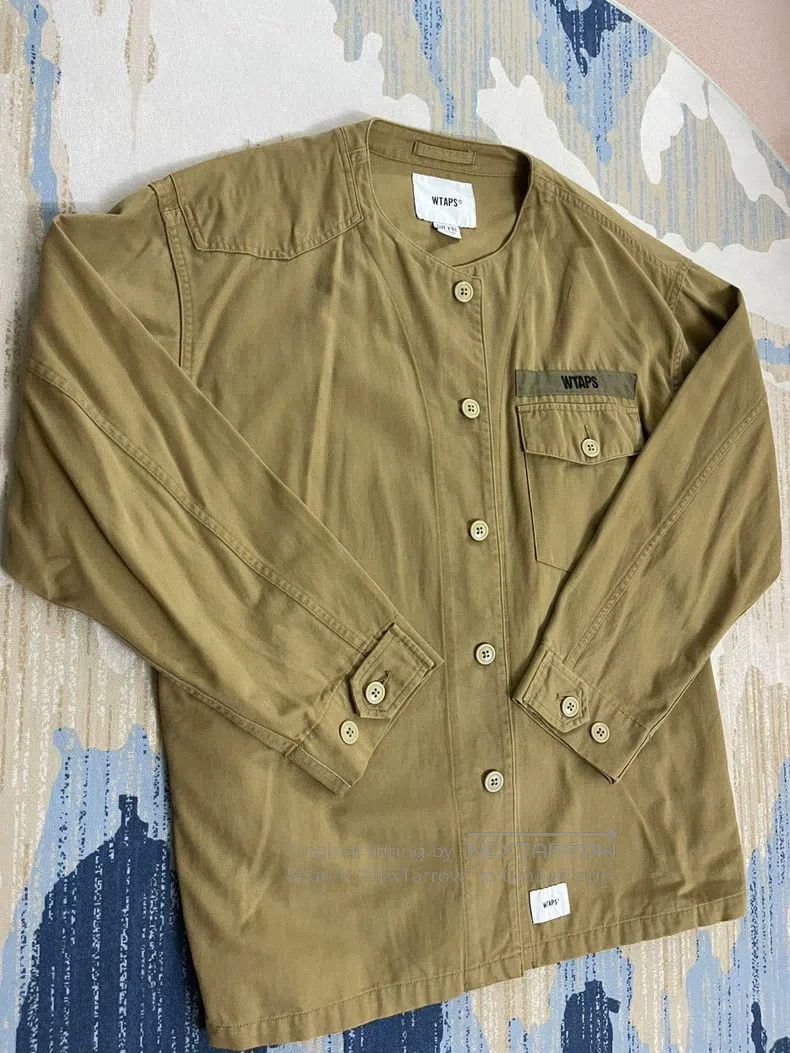 Wtaps Wtaps Kaki collarless shirt Size US S / EU 44-46 / 1 - 4 Thumbnail