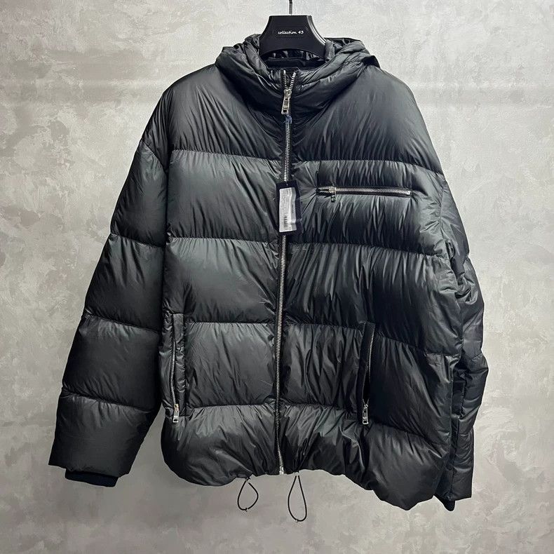 Prada Prada Black zipper design metal pattern logo down jacket ja Size US XXL / EU 58 / 5 - 1 Thumbnail