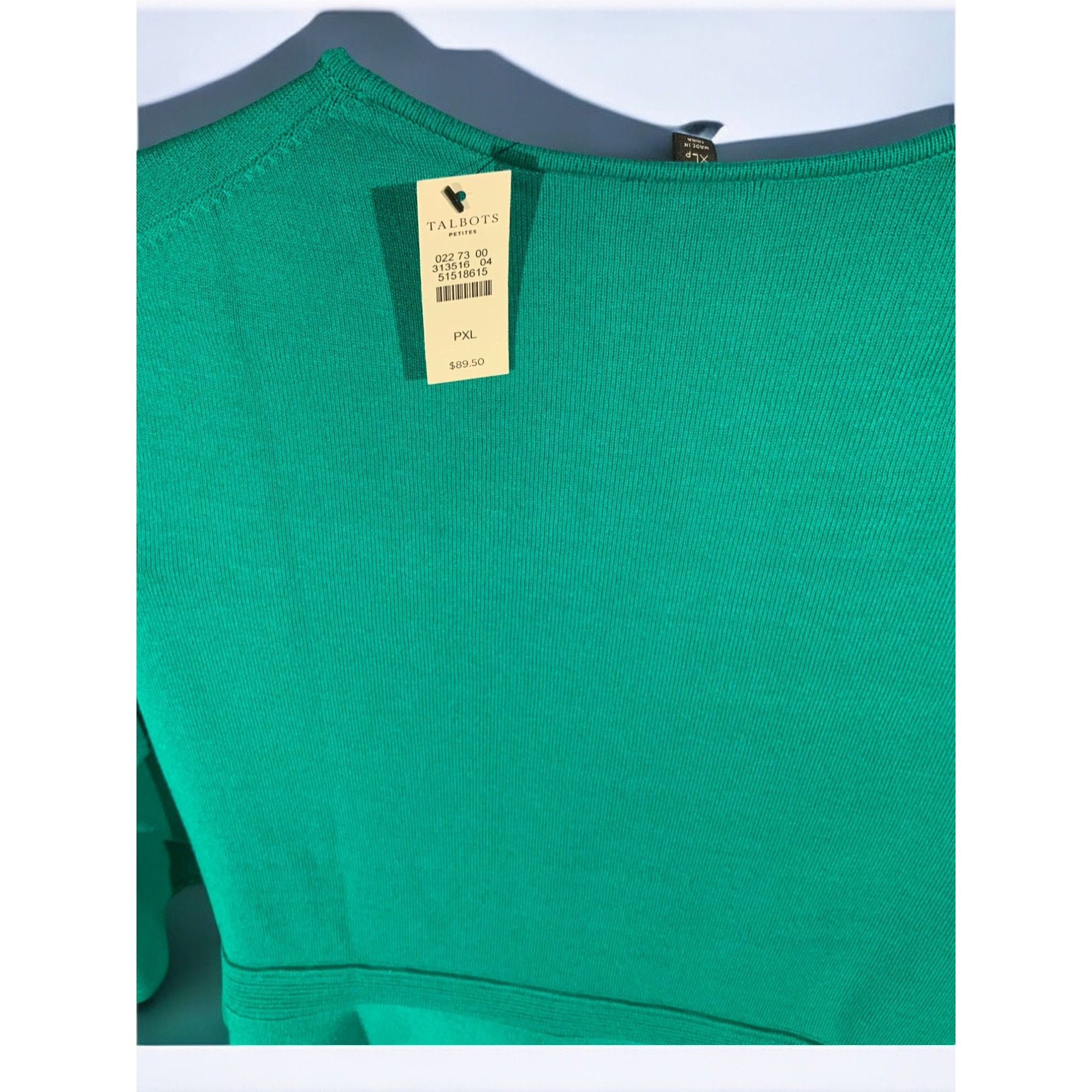 Talbots Talbots Womens Petite Tunic Quarter Sleeve Green NEW PXL Size XL / US 12-14 / IT 48-50 - 3 Thumbnail