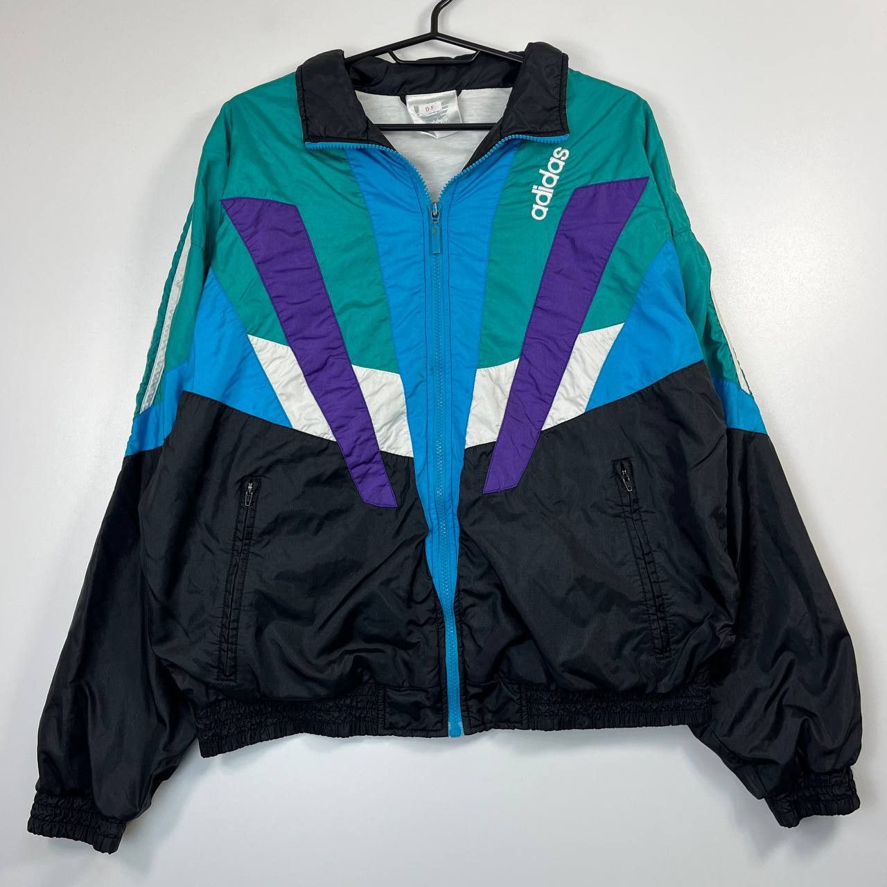 Adidas Adidas Vintage 90s Trefoil Windbreaker Track Jacket M Size US M / EU 48-50 / 2 - 1 Thumbnail