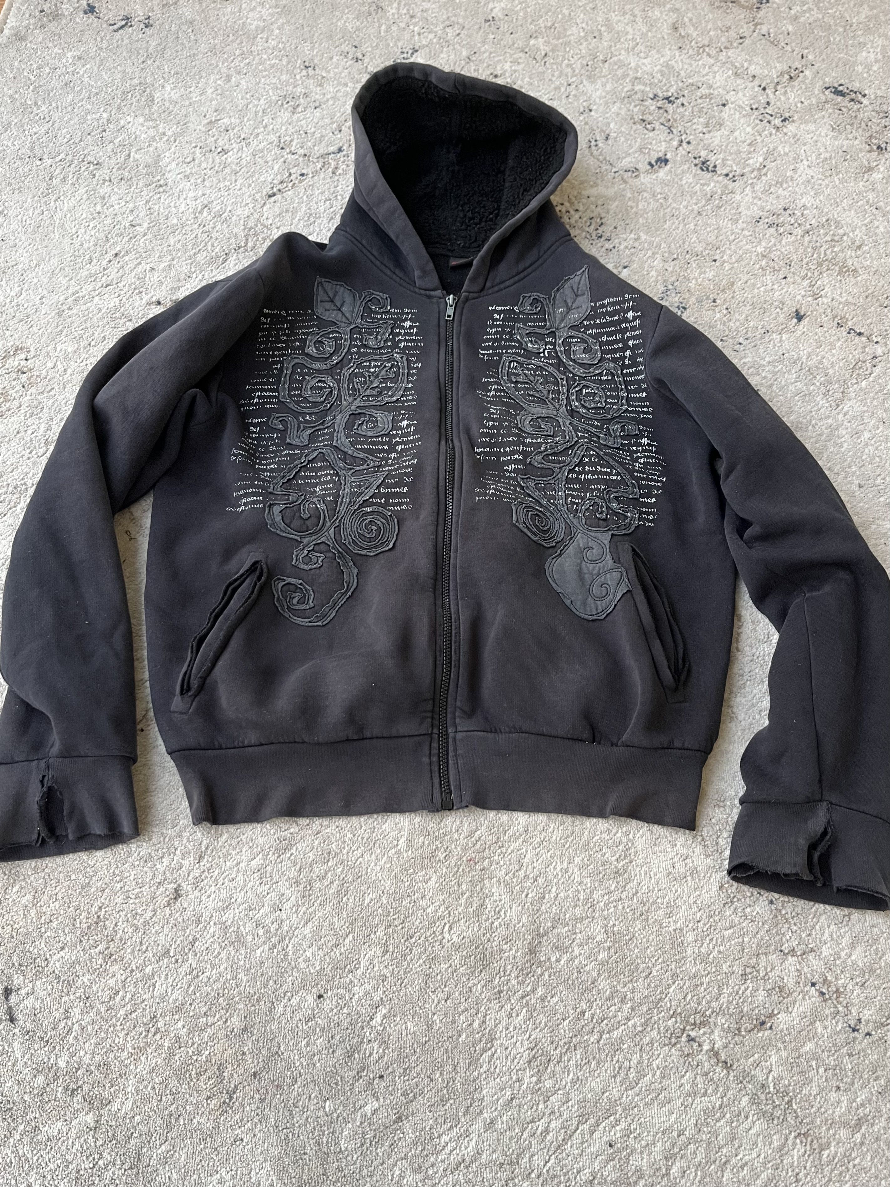 Hysteric Glamour VTG JUNYA WATANABE BALENCIAGA STYLE DISTRESSED BOXY HOODIE Size US L / EU 52-54 / 3 - 3 Thumbnail