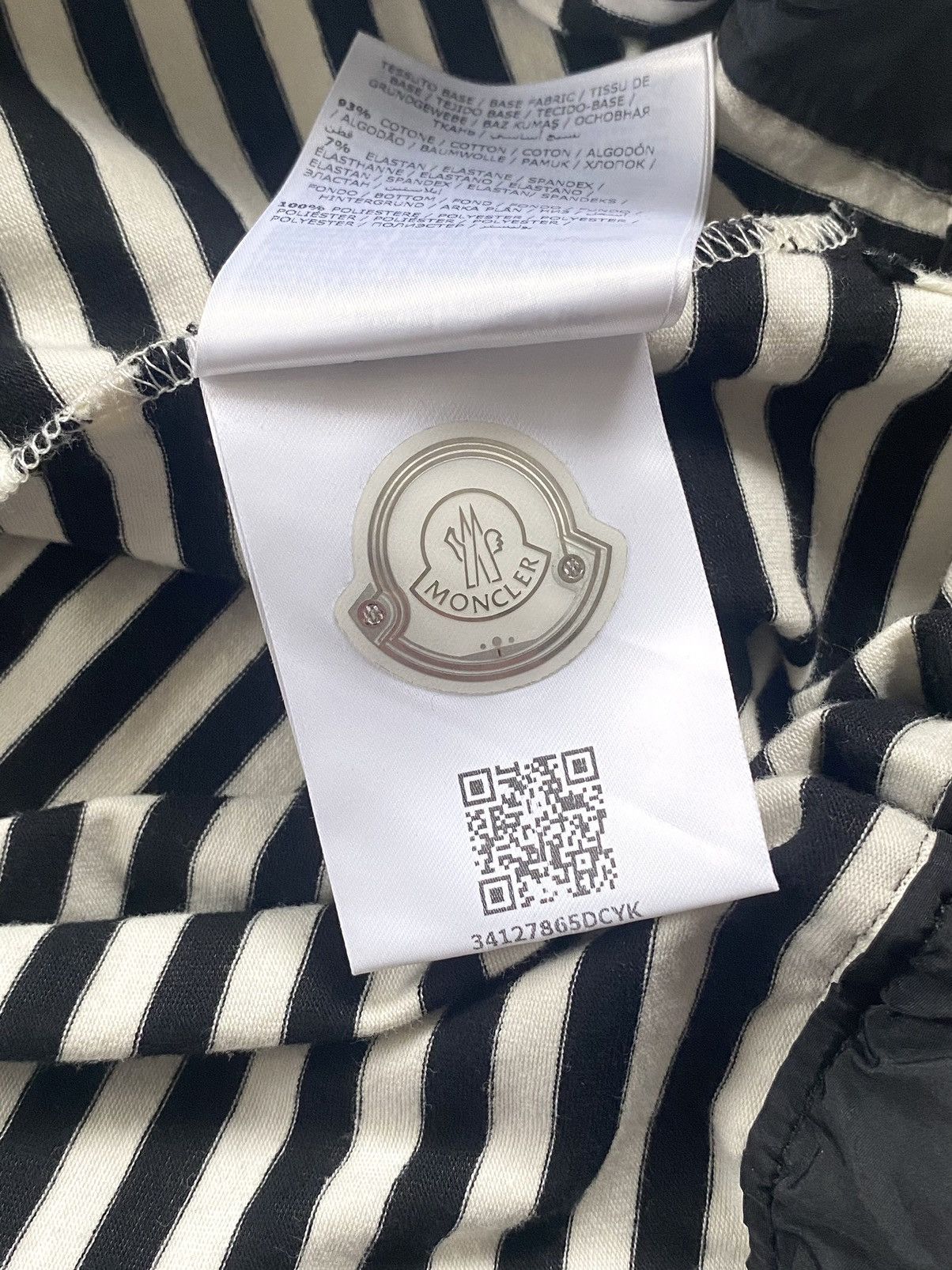 Moncler 🔥Moncler ALTRD Maglia Girocollo Stripped Relaxed T-Shirt Size M / US 6-8 / IT 42-44 - 9 Thumbnail