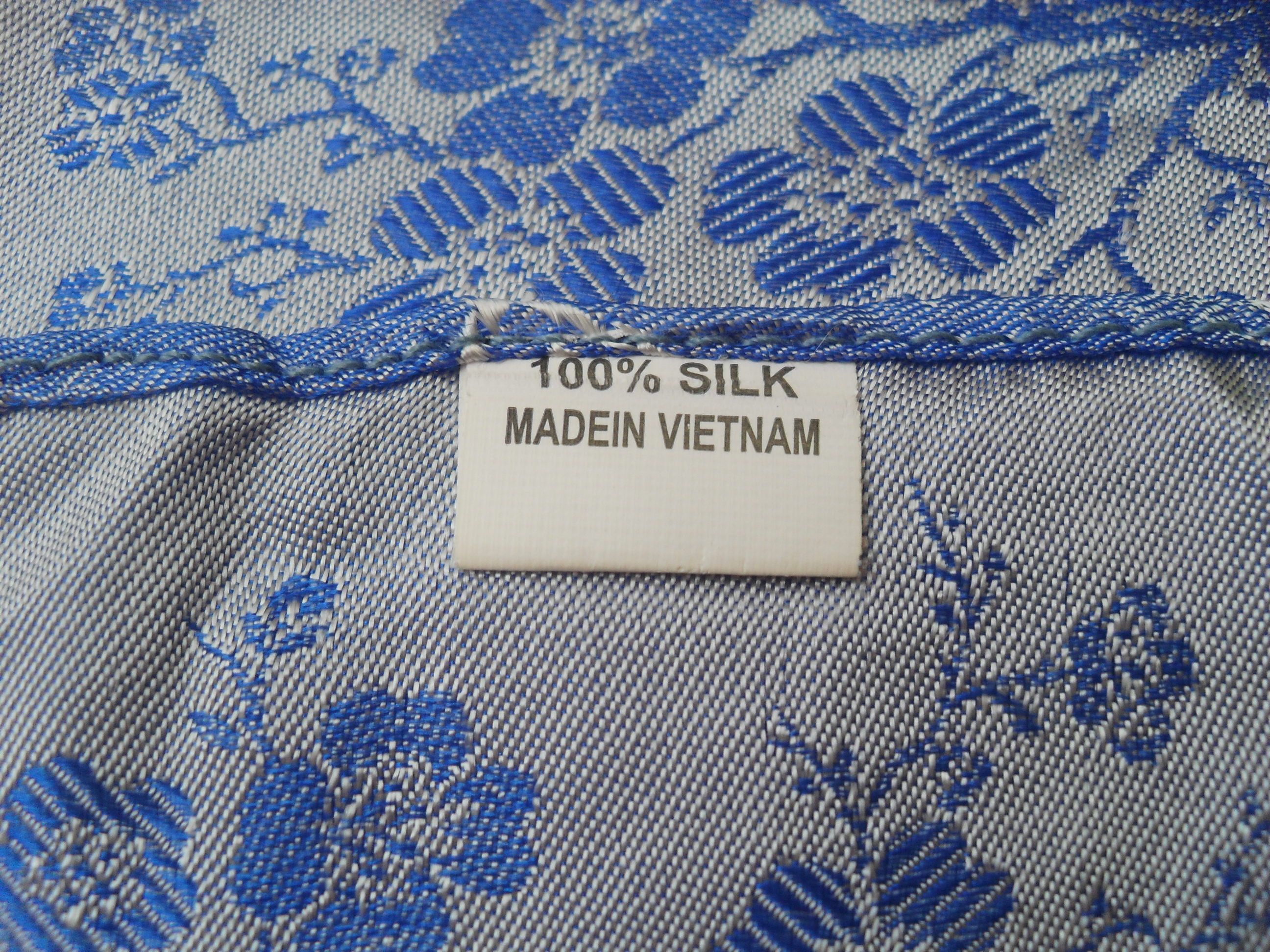 Other Blue 100% Silk Scarf Size ONE SIZE - 7 Thumbnail