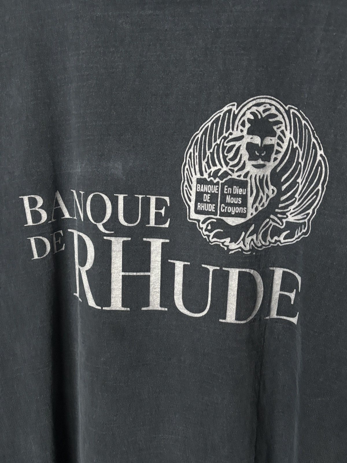 Rhude RHUDE | FADED WASH TRACK BANQUE TEE Size US XL / EU 56 / 4 - 3 Thumbnail