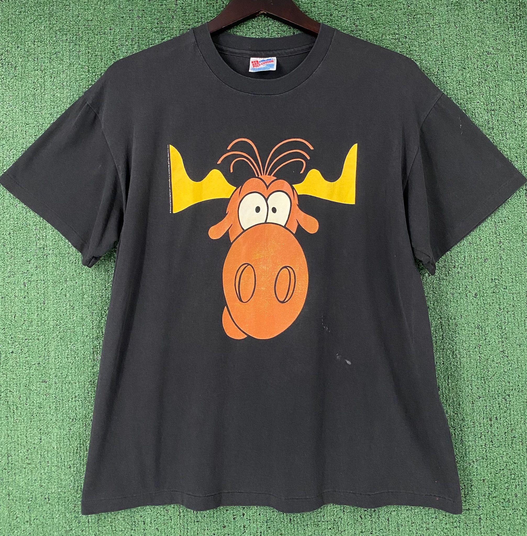 Hanes 1993 Taco Bell Bullwinkle Distressed T-Shirt Medium Size US M / EU 48-50 / 2 - 1 Thumbnail