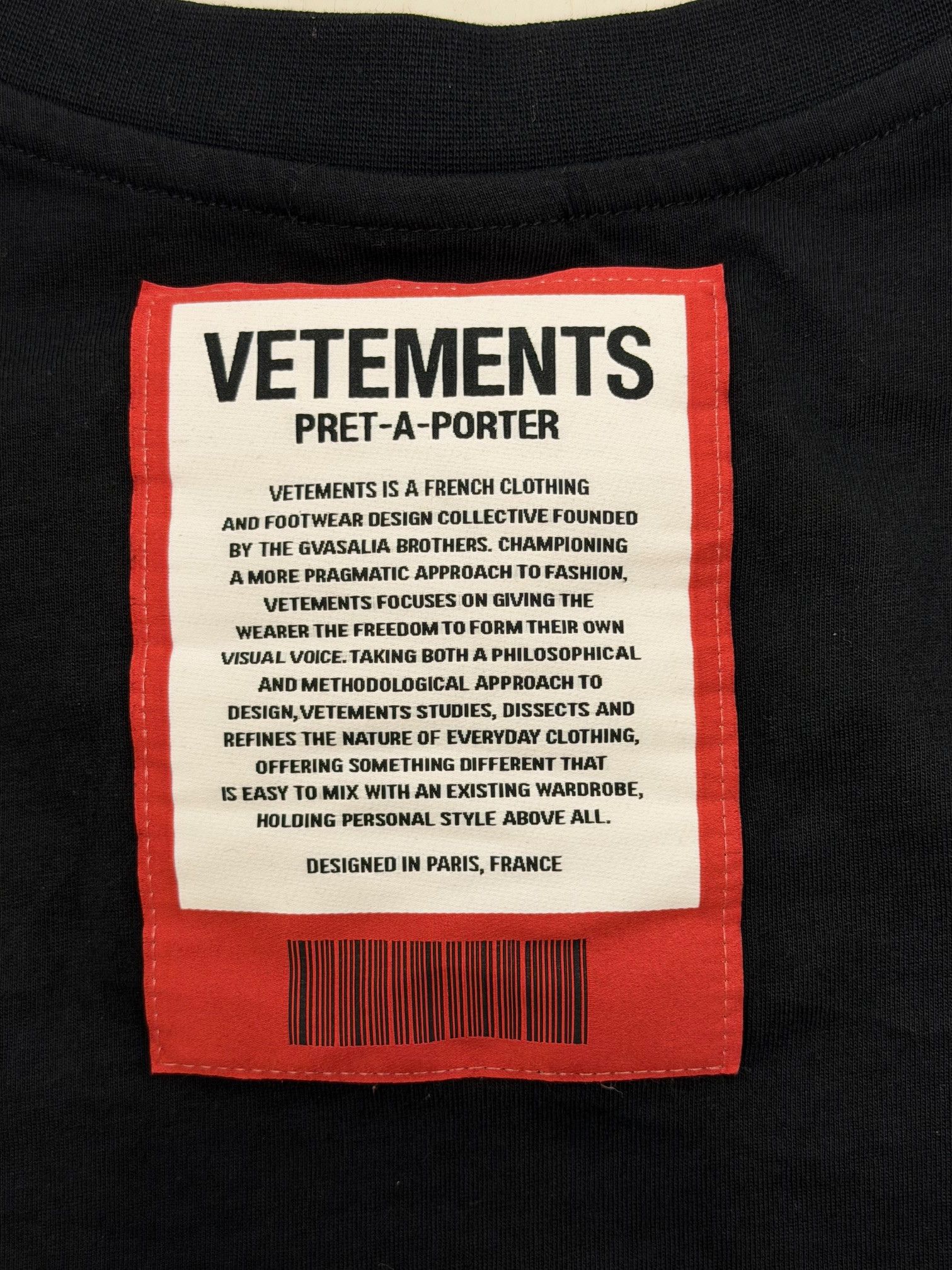 Vetements Oversized Iconic Logo Print Pret-a-Porter T-Shirt Size US L / EU 52-54 / 3 - 3 Thumbnail
