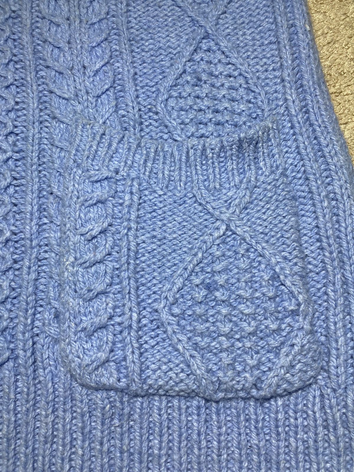 Supreme FW16 Supreme Cable Knit Cardigan Blue Medium 2016 Sweater 16 Size US M / EU 48-50 / 2 - 5 Thumbnail