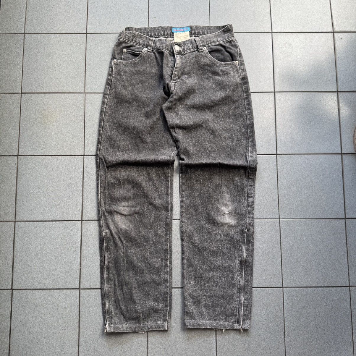 Katharine Hamnett London Vintage Katharine Hamnett Utility Zipper Leg Punk Jeans Size US 29 - 2 Thumbnail