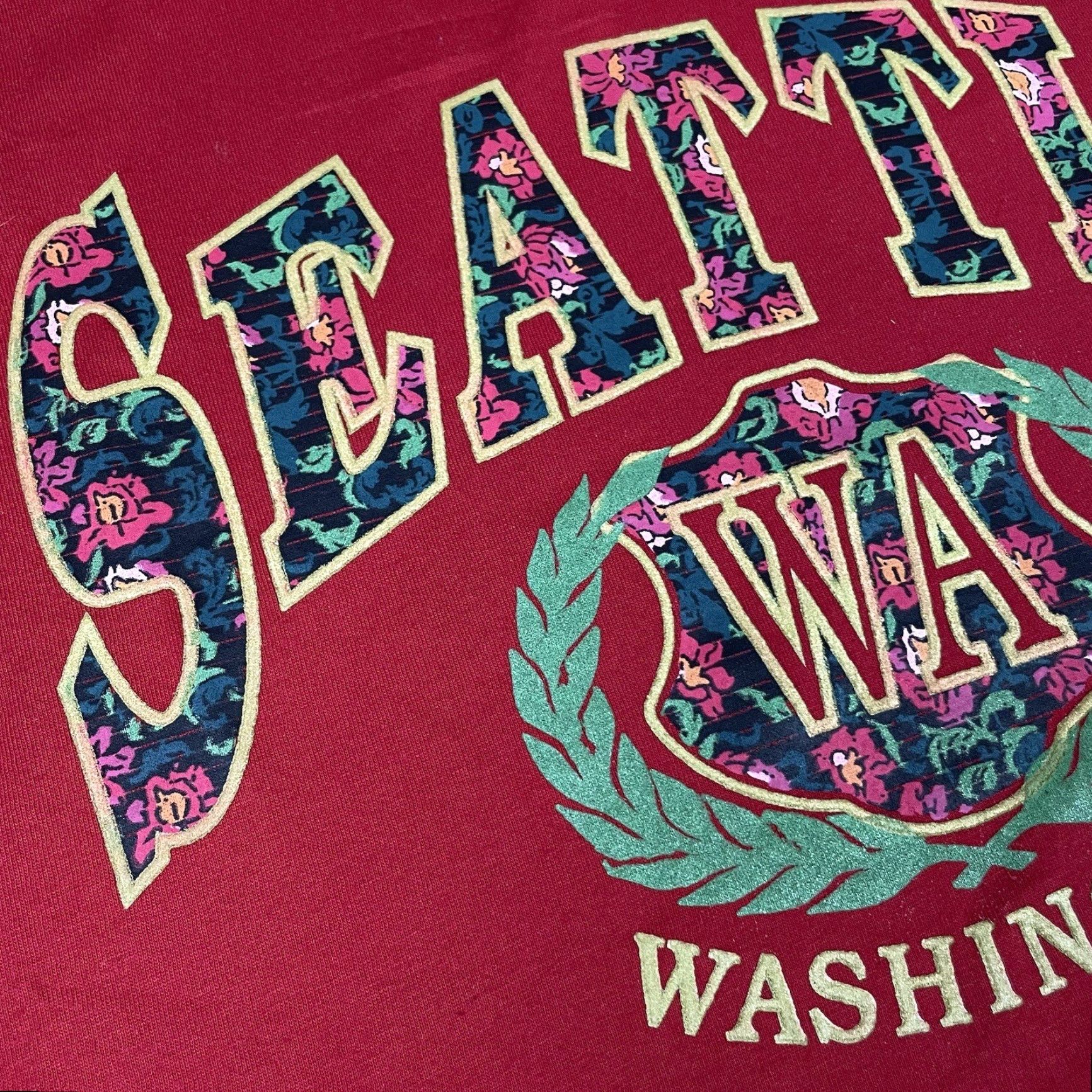 Jerzees VINTAGE Seattle Shirt Mens XL Red 90s Washington WA Souvenir Destination Art EUC Size US XL / EU 56 / 4 - 6 Thumbnail
