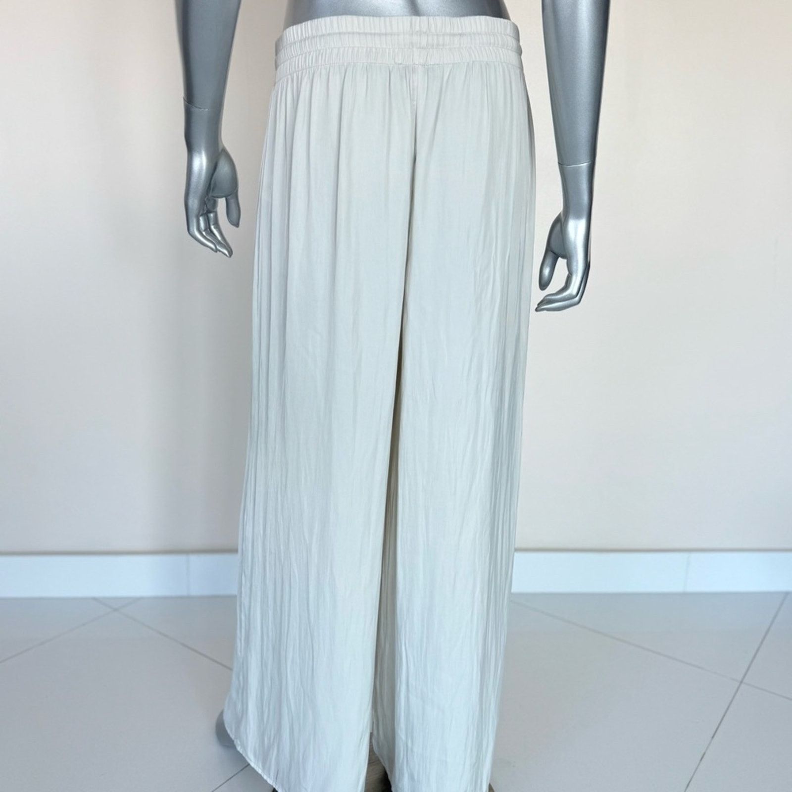 Rachel Zoe Rachel Zoe women wide leg light grey pants size L Size 32" / US 10 / IT 46 - 2 Thumbnail