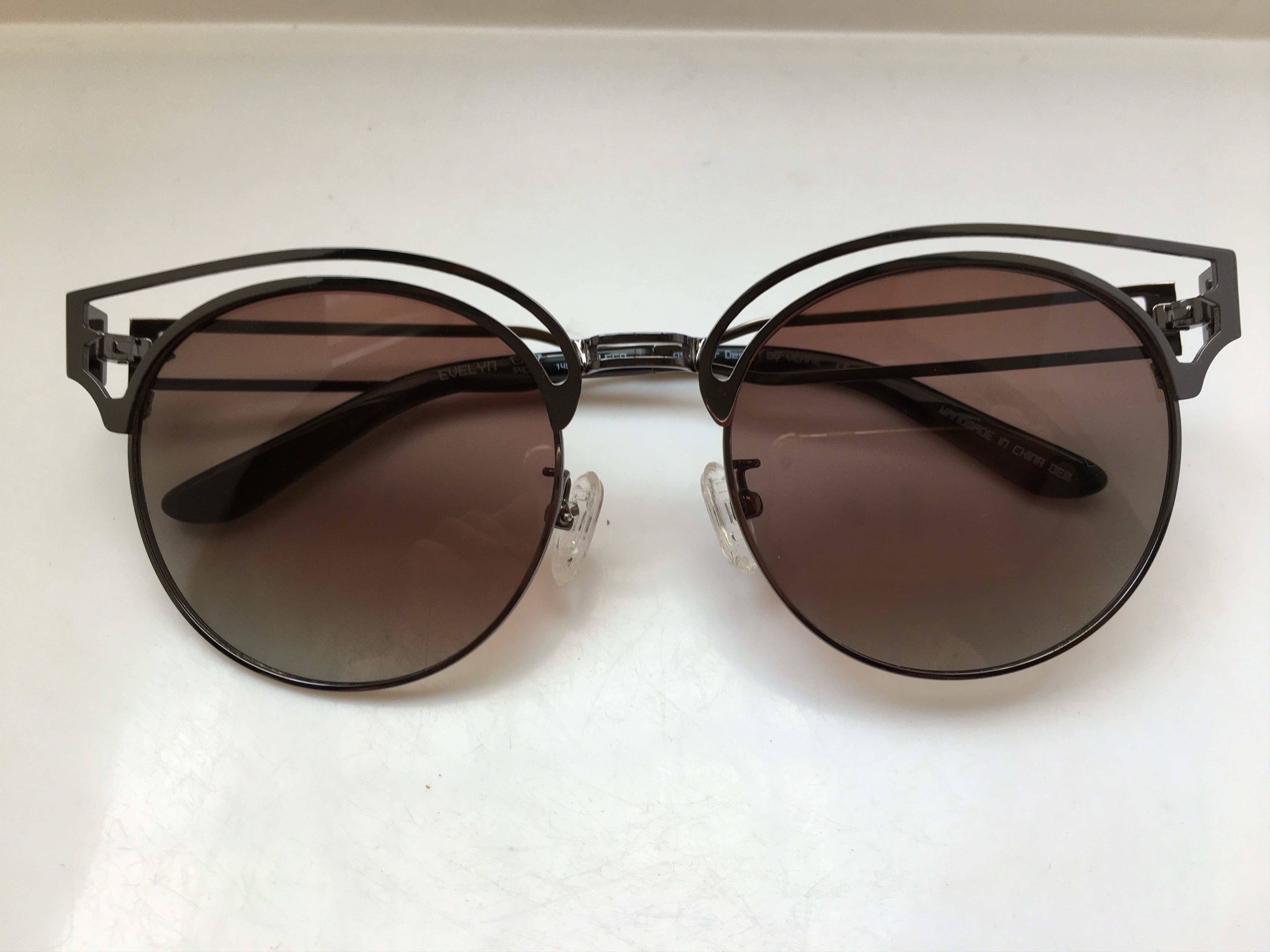 Other Evelyn Silver Grey Round Sunglasses Frame HOLLYWOOD Size ONE SIZE - 6 Thumbnail