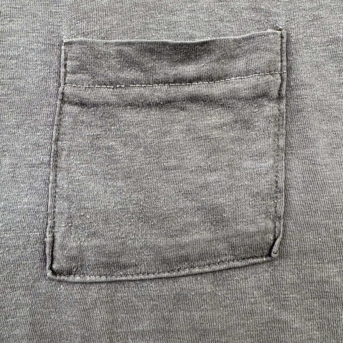 Fruit Of The Loom × Vintage Vintage70’s Fruit of the loom Black Faded Pocket Tee Size US L / EU 52-54 / 3 - 5 Thumbnail